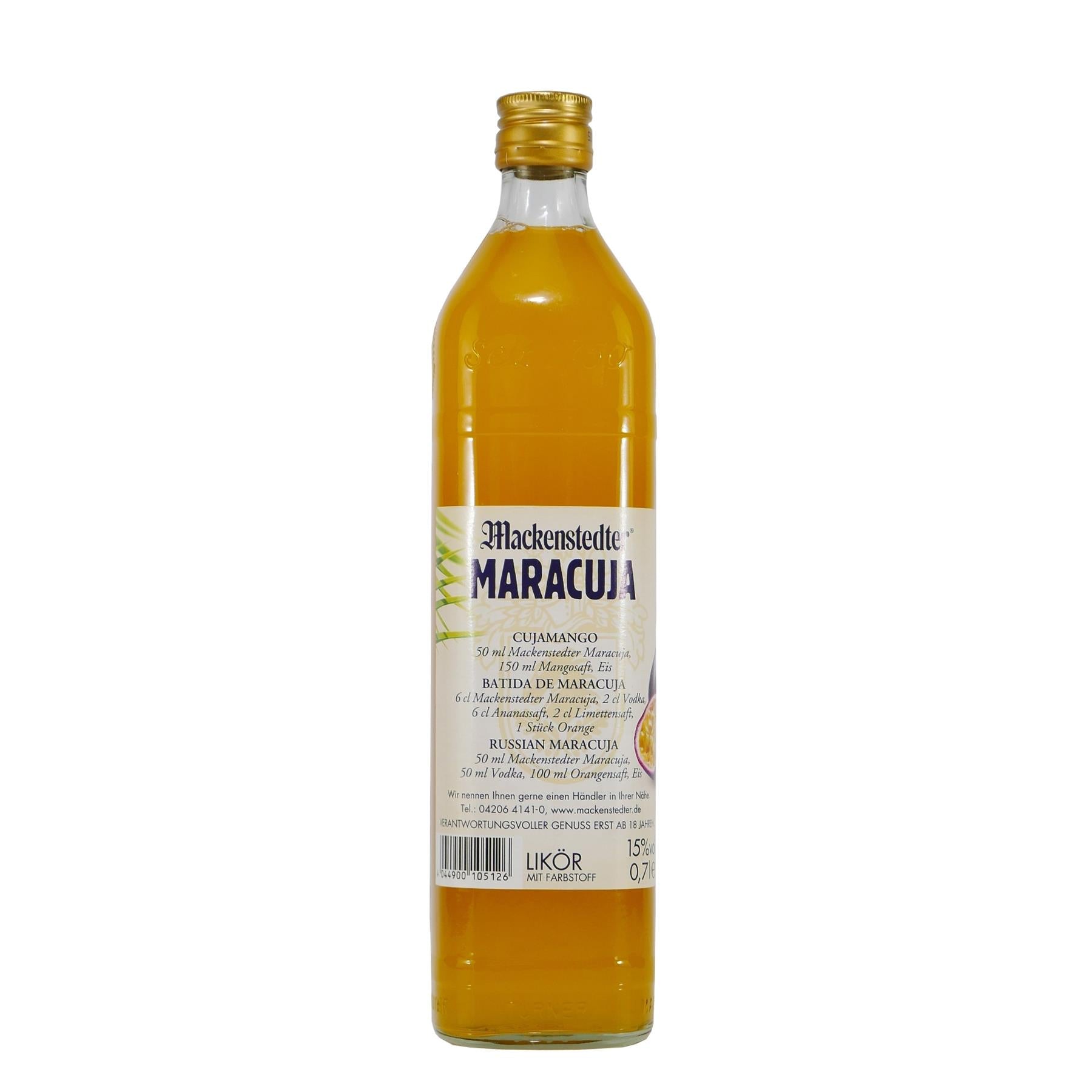 Mackenstedter Maracuja Likör mit HK
