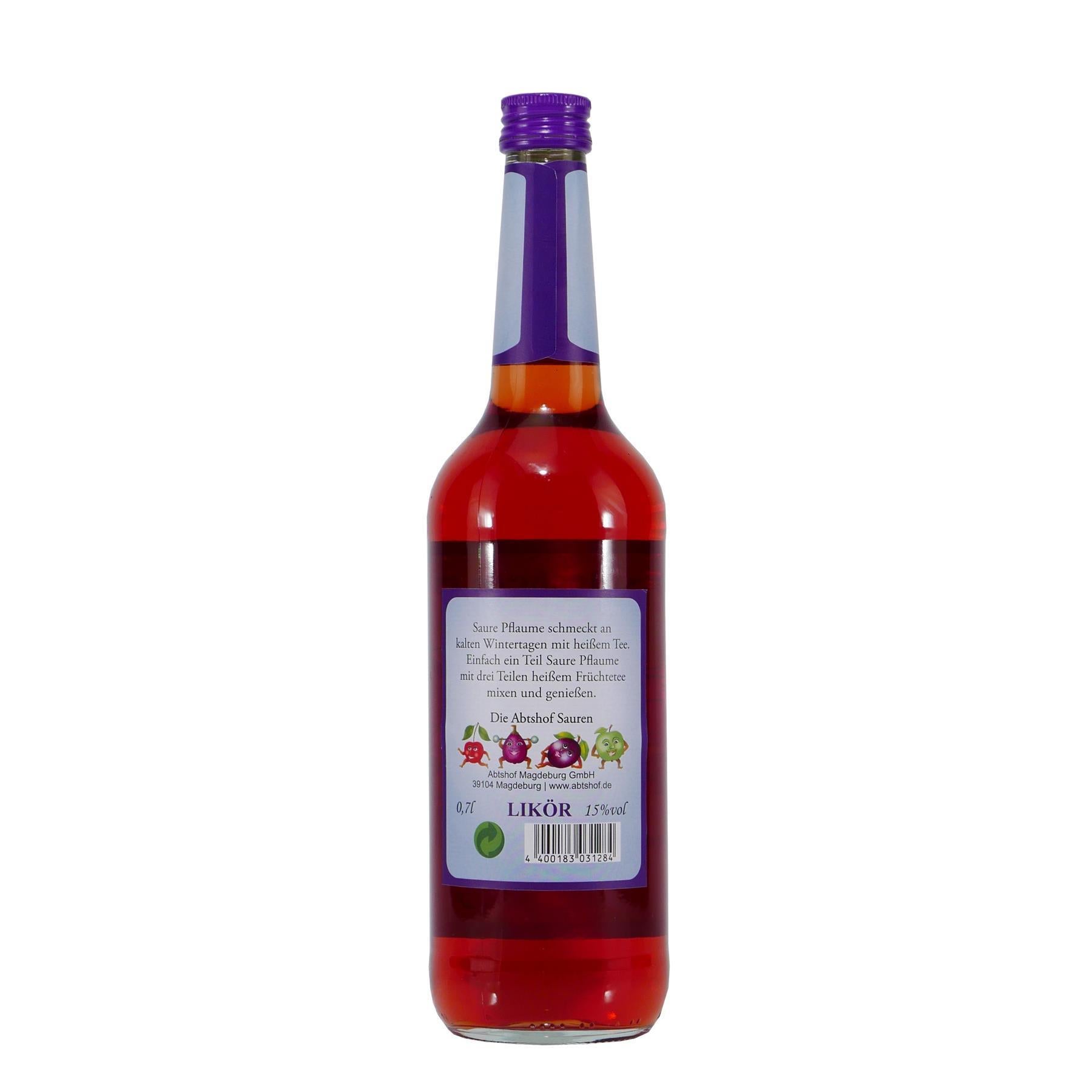 Abtshof Saure Pflaume - Fruchlikör (6 x 0,7L)