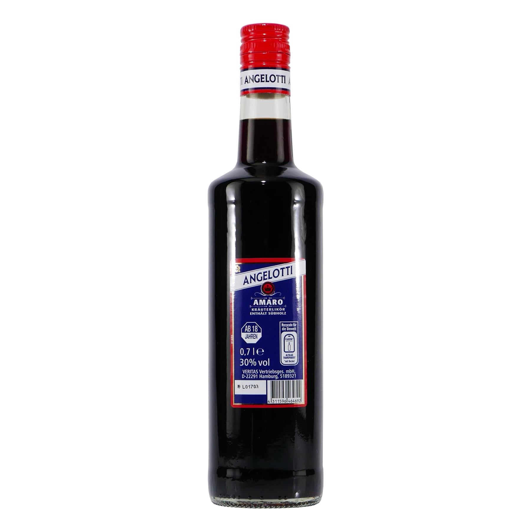 Angelotti Amaro Kräuter-Likör mit Geschenk-Holzkiste