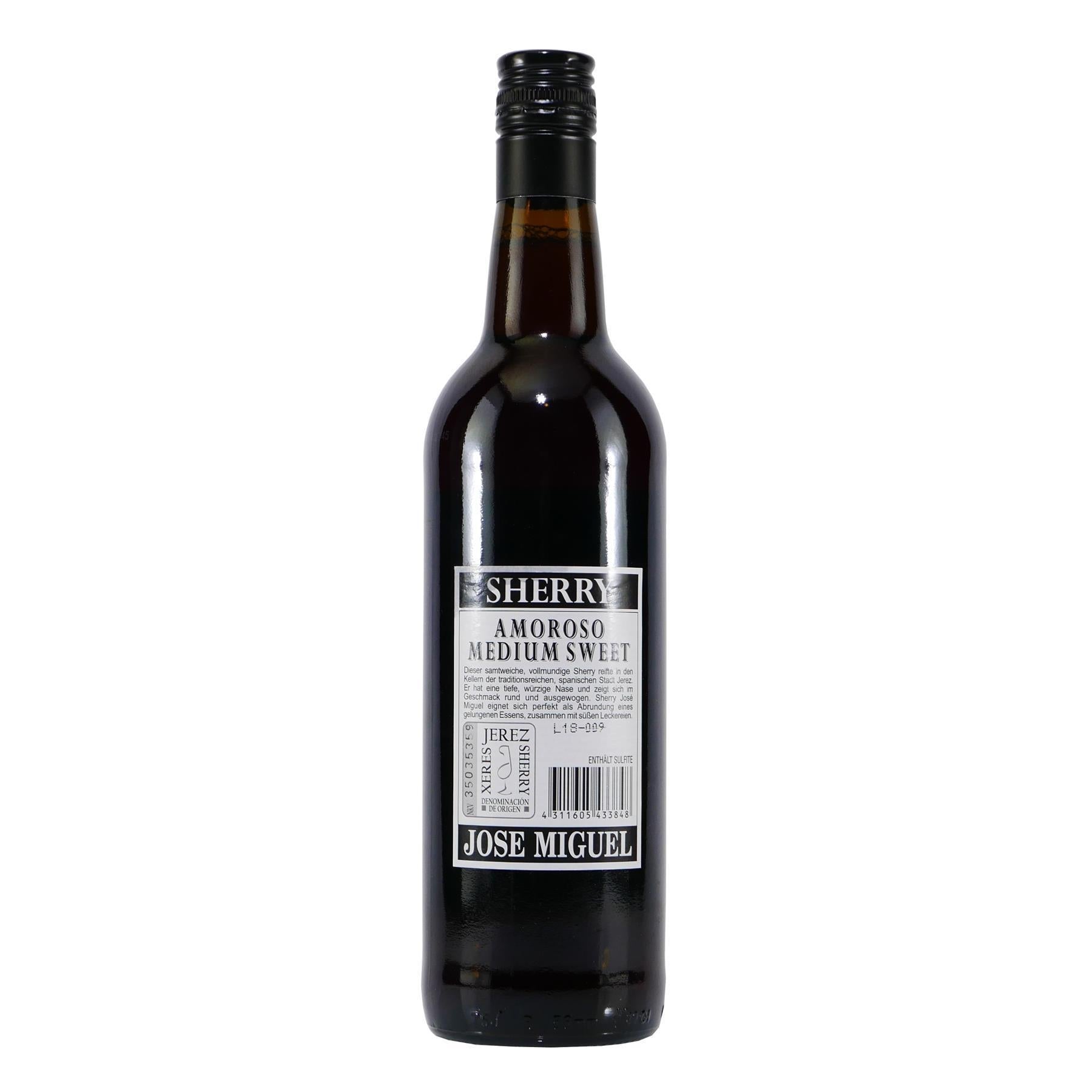 Jose Miguel Sherry -Amoroso Medium Sweet- mit Geschenk-HK