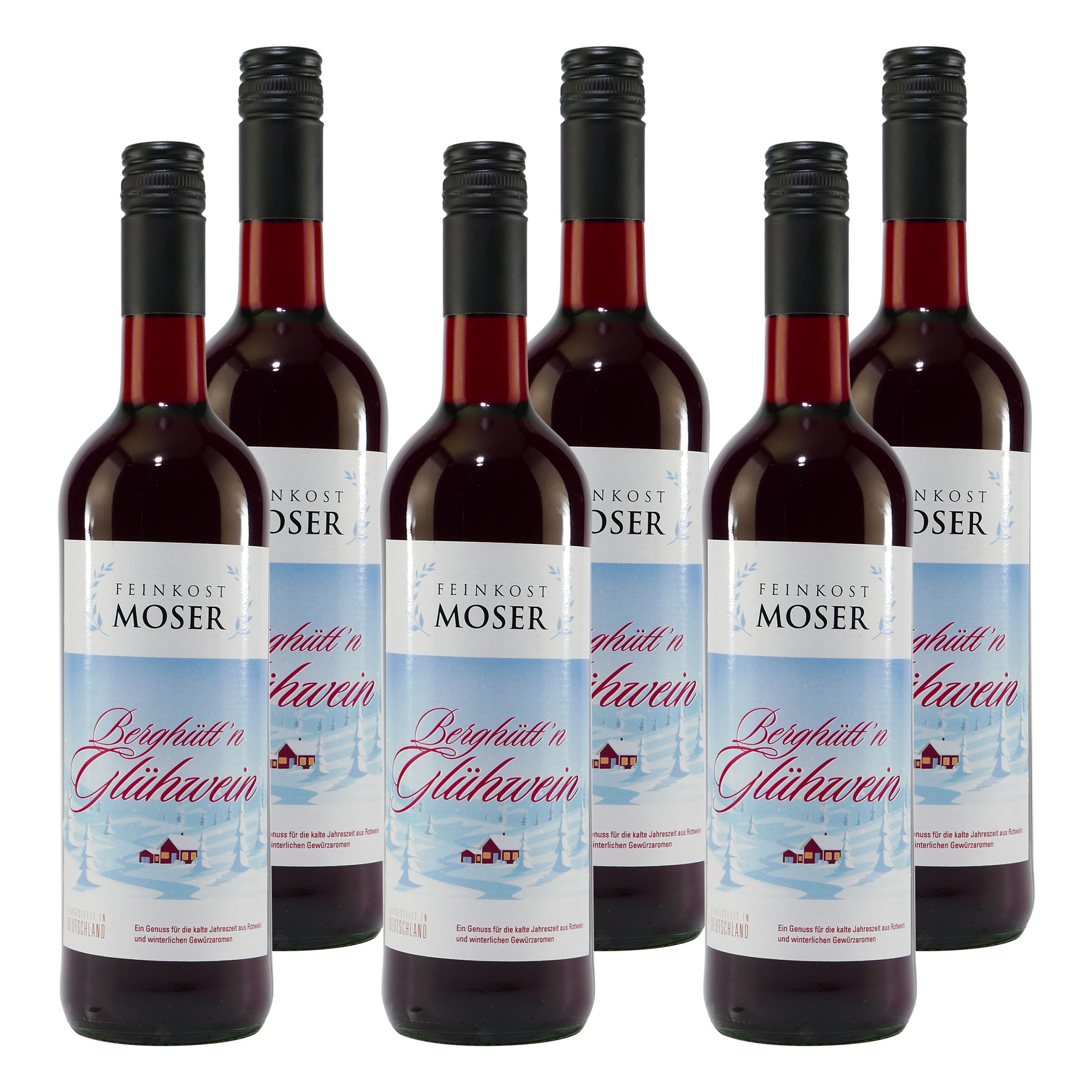 Feinkost Moser Berghütten Glühwein (6 x 0,75L)