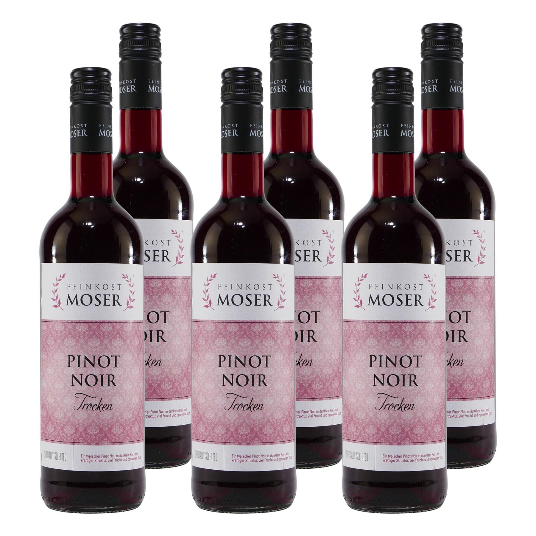 Feinkost Moser Pinot Noir -trocken- (6 x 0,75L)