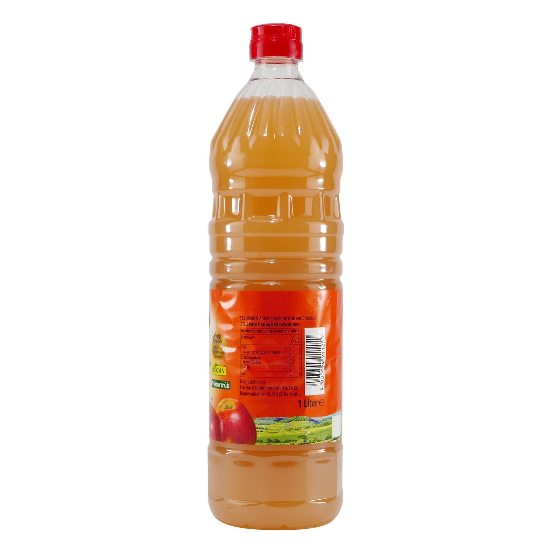 Feldmann Apfelessig 5% -naturtrüb- (10 x 1,0L)