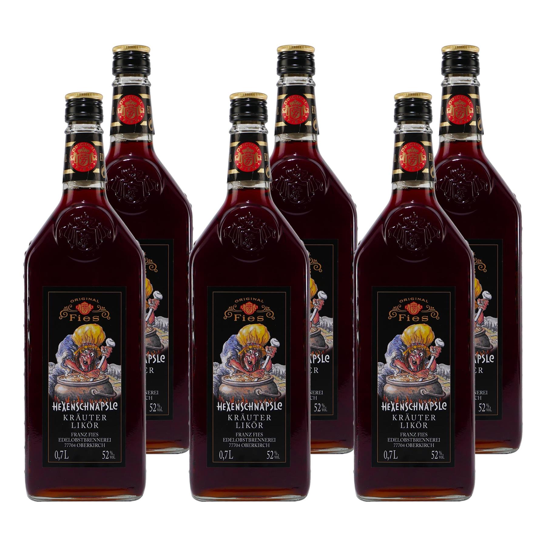 Fies Hexenschnäpsle Kräuter-Likör (6 x 0,7L)