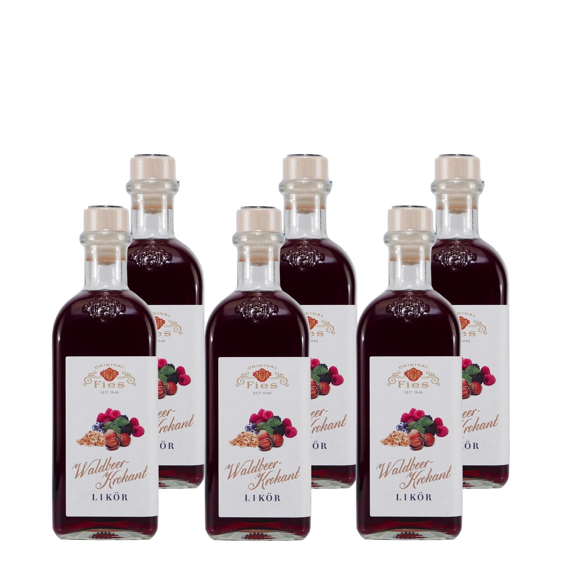 Fies Waldbeer-Krokant Likör (6 x 0,5L)