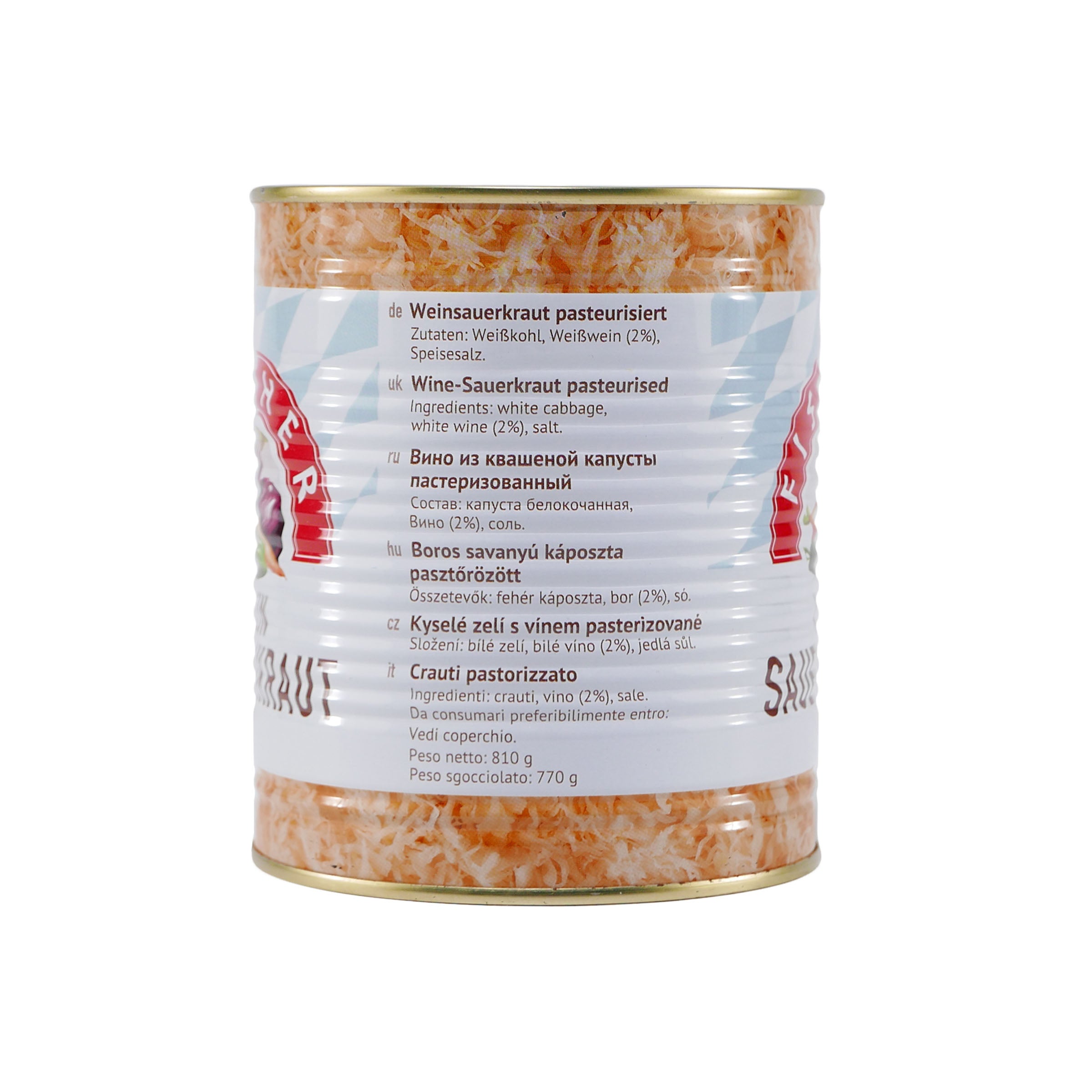 Fischer Weinsauerkraut (12 x 810g)