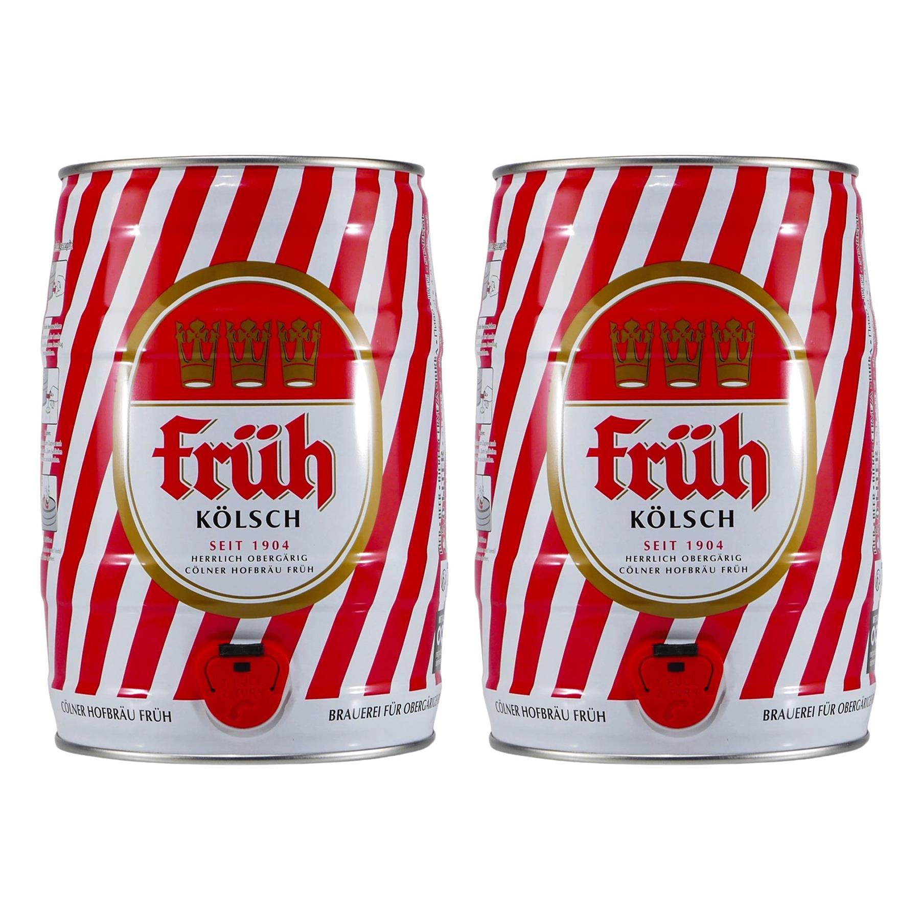Cölner Hofbräu Früh Kölsch Bierfass (2 x 5,0L)