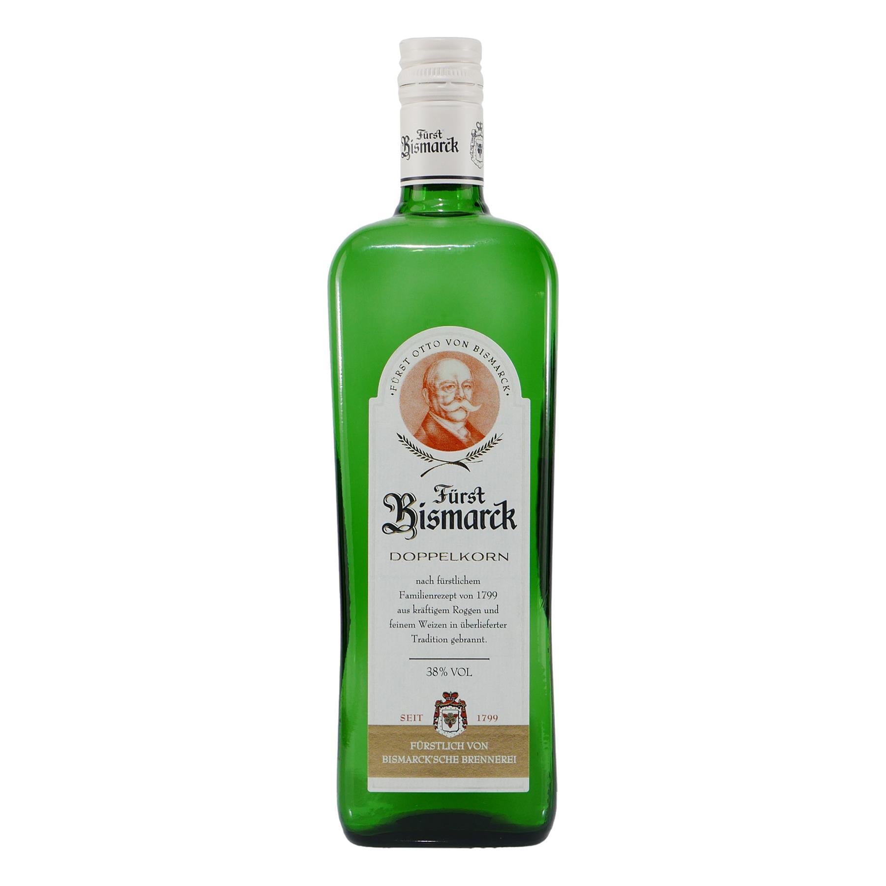 Fürst Bismarck Doppelkorn mit Geschenk-Holzkiste