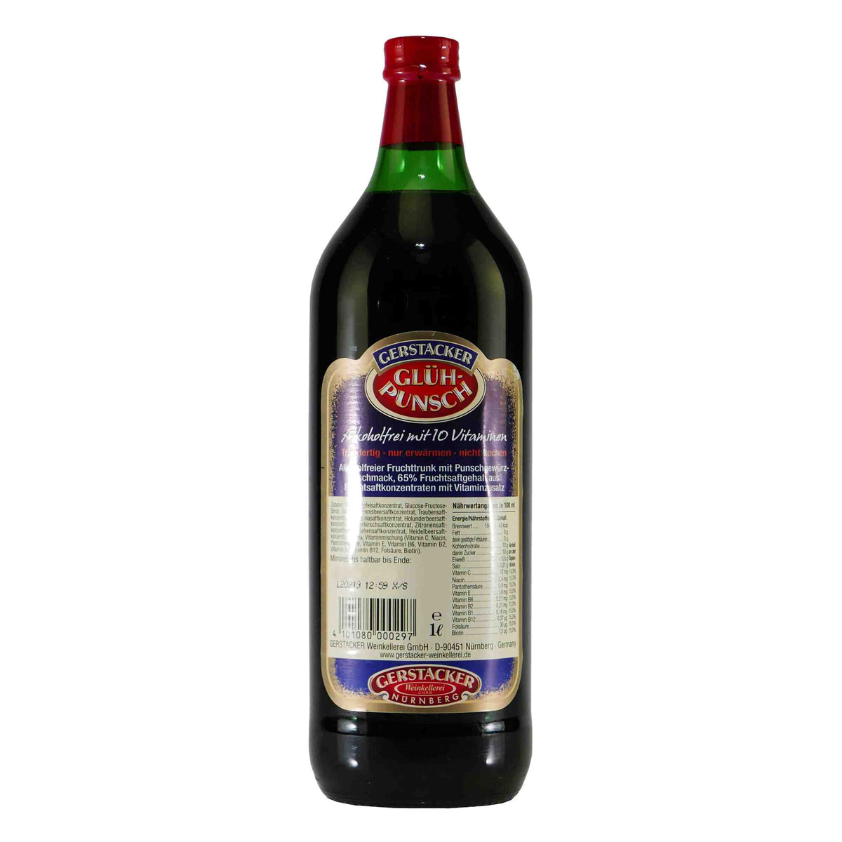 Gerstacker Glüh-Punsch -alkoholfrei- (6 x 1,0L)