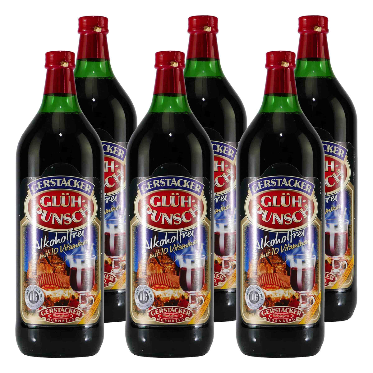 Gerstacker Glüh-Punsch -alkoholfrei- (6 x 1,0L)