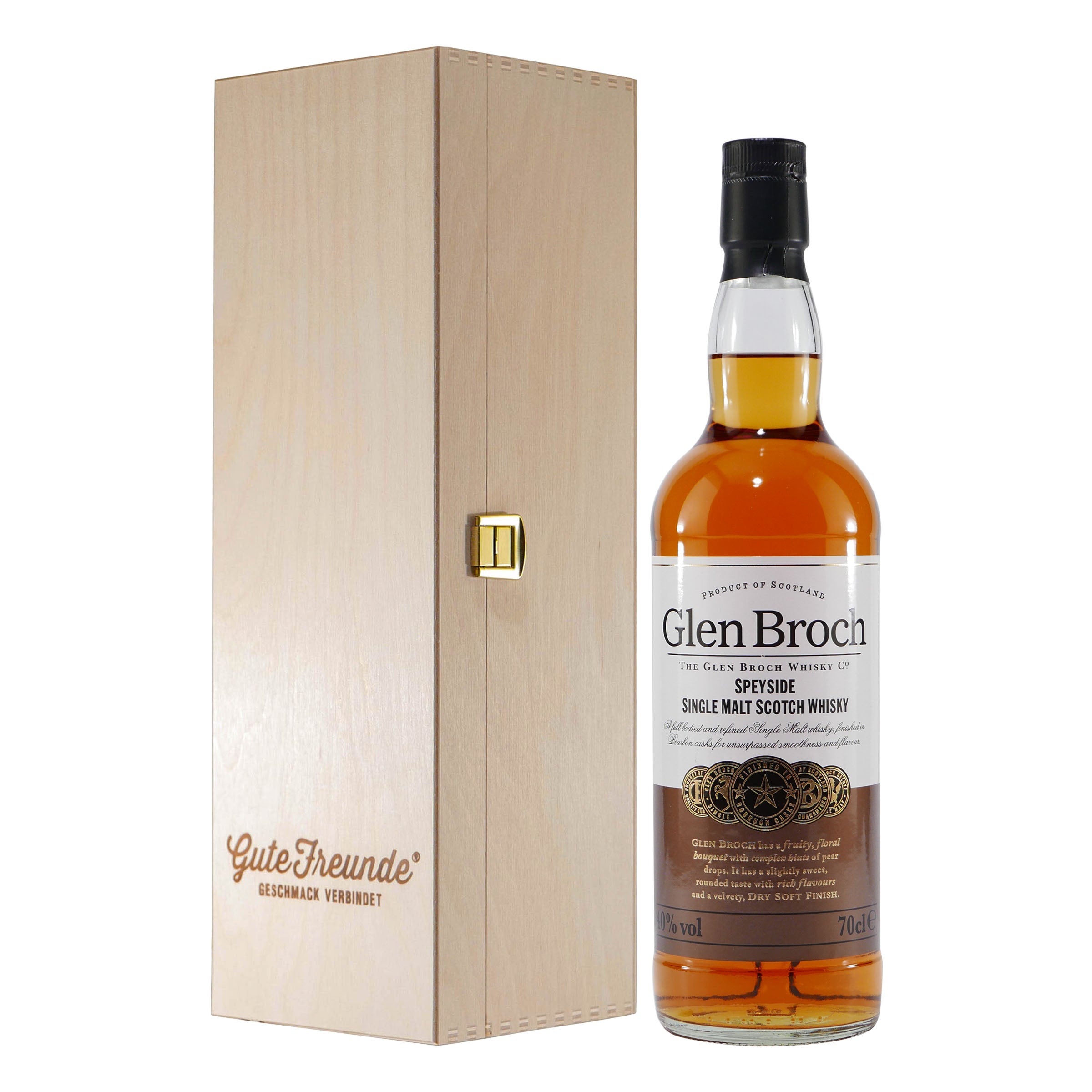 Glen Broch Speyside Single Malt Scotch Whisky mit Geschenk-HK