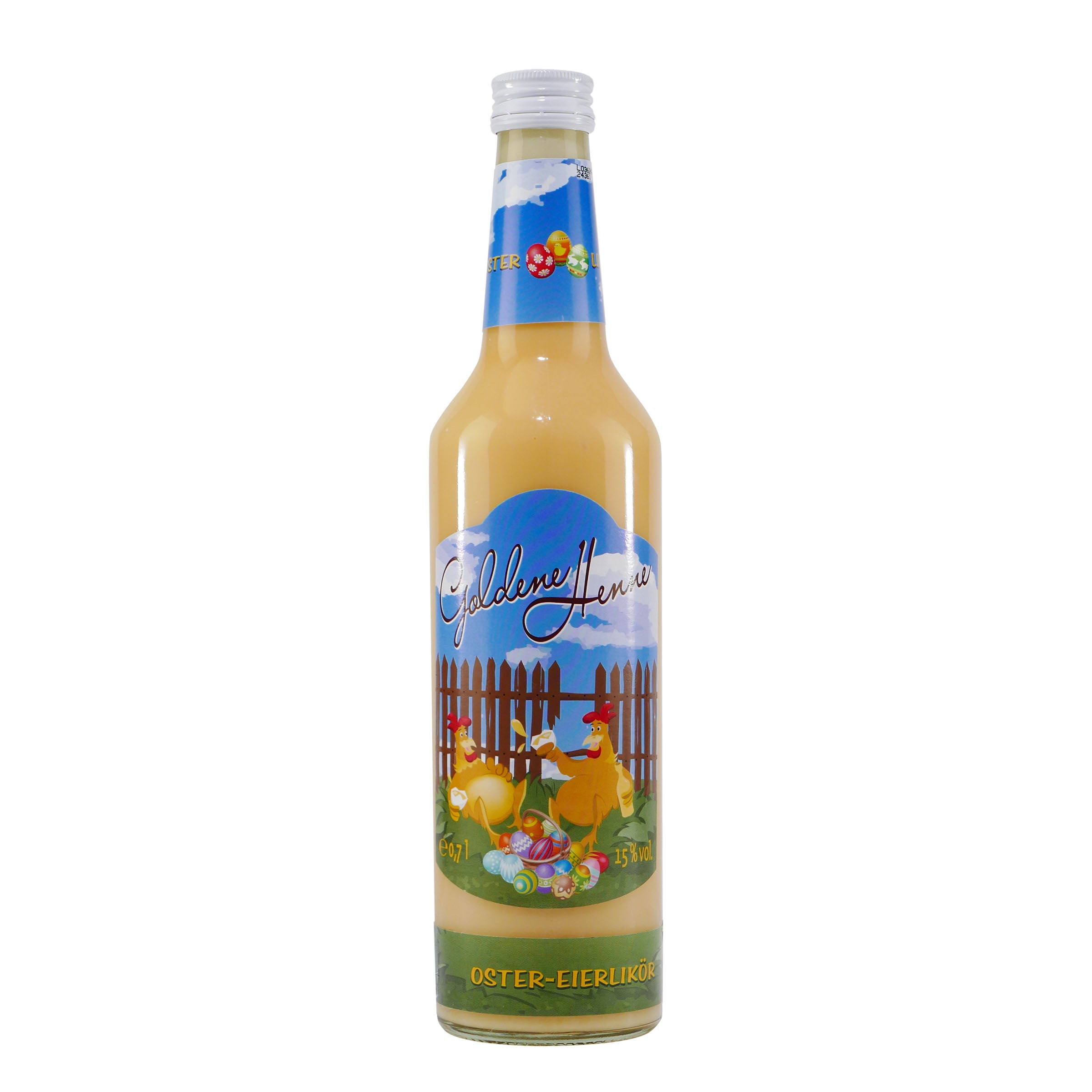 Goldene Henne Eierlikör mit Geschenk-Holzkiste