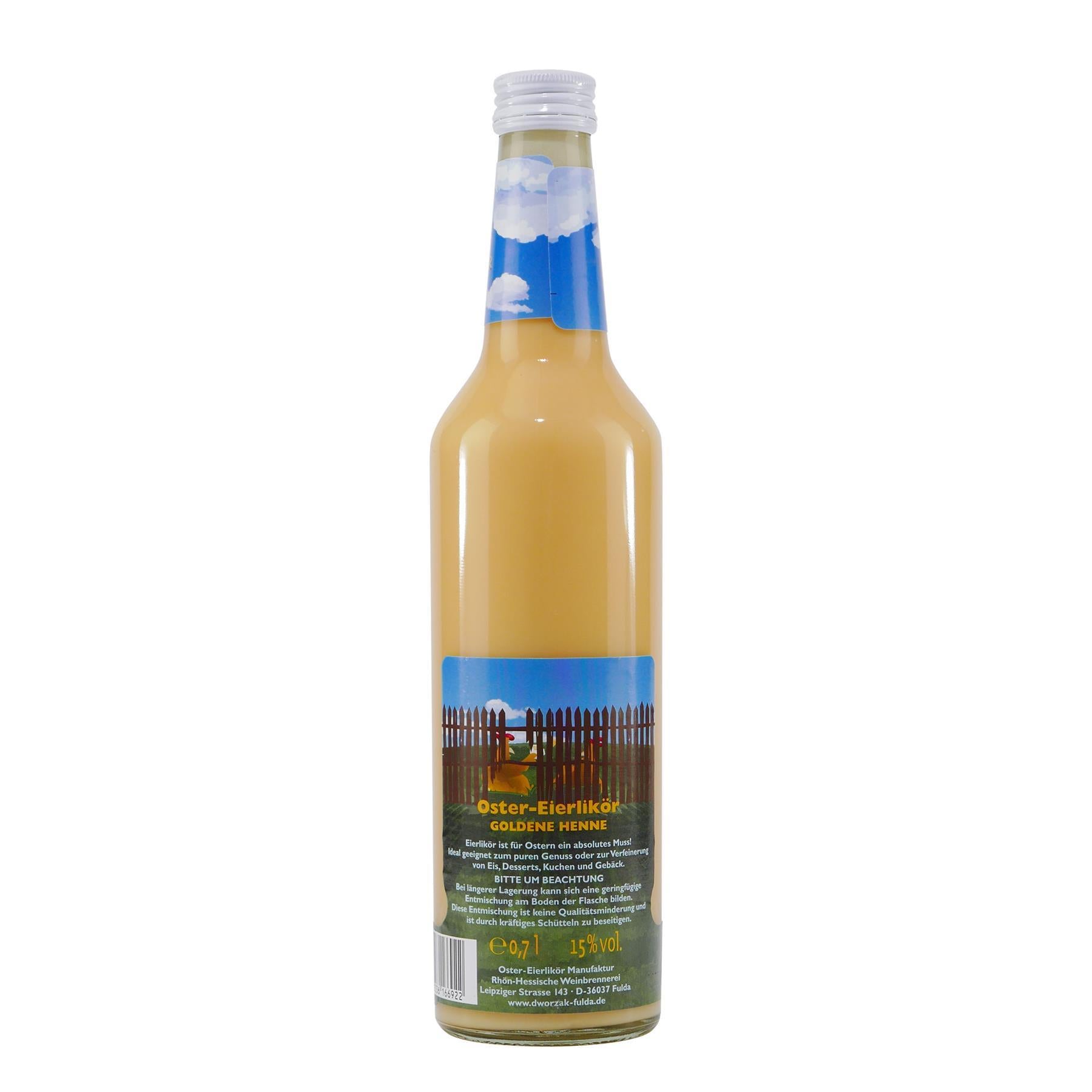 Goldene Henne Eierlikör mit Geschenk-Holzkiste