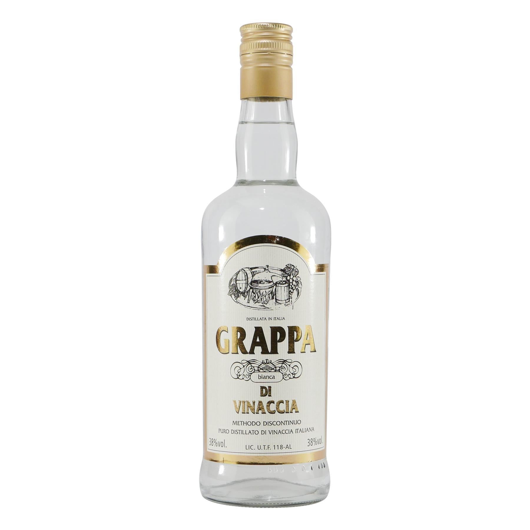 Grappa di Vinaccia Bianca 0,7L mit Geschenk-Holzkiste