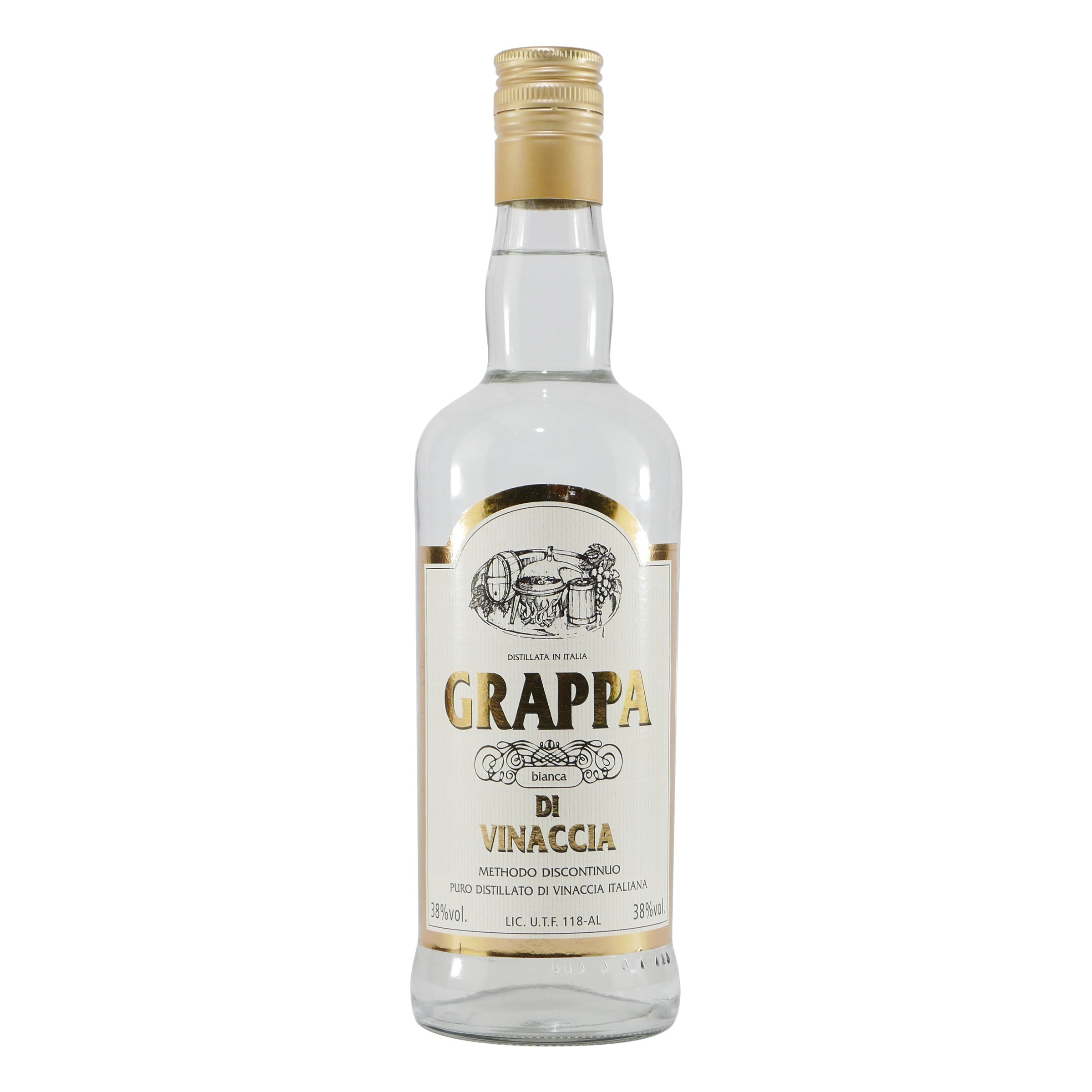 Grappa di Vinaccia Bianca 0,7L mit Geschenk-Holzkiste