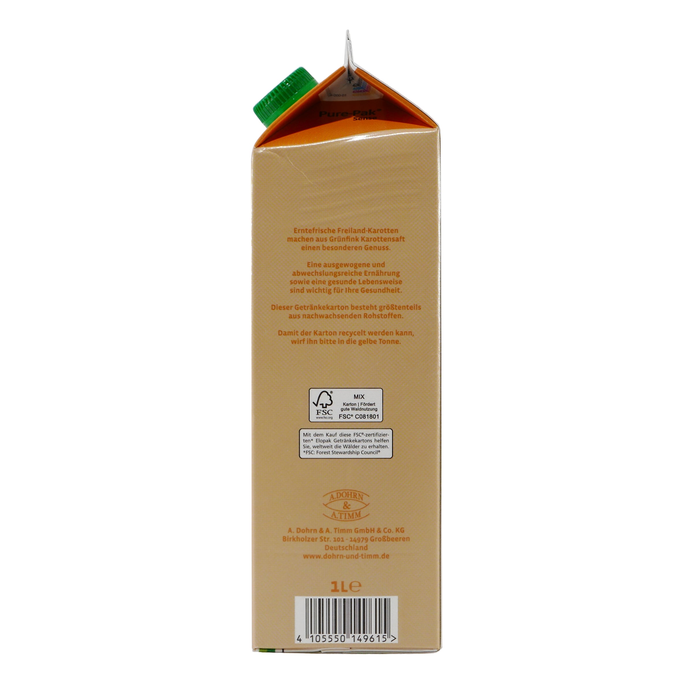 Grünfink Karotten Saft (8 x 1,0L)