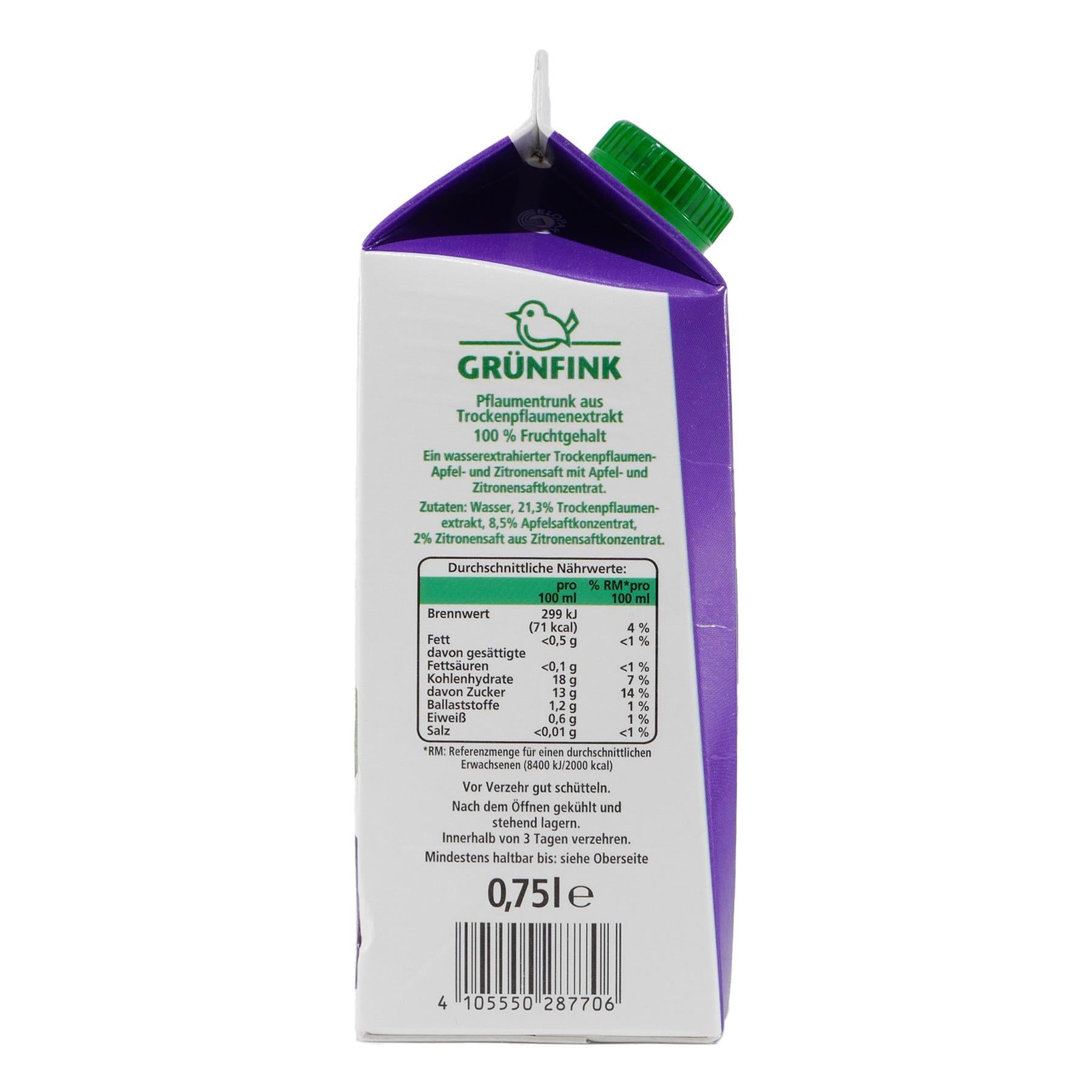 Grünfink Pflaumentrunk (8 x 0,75L)