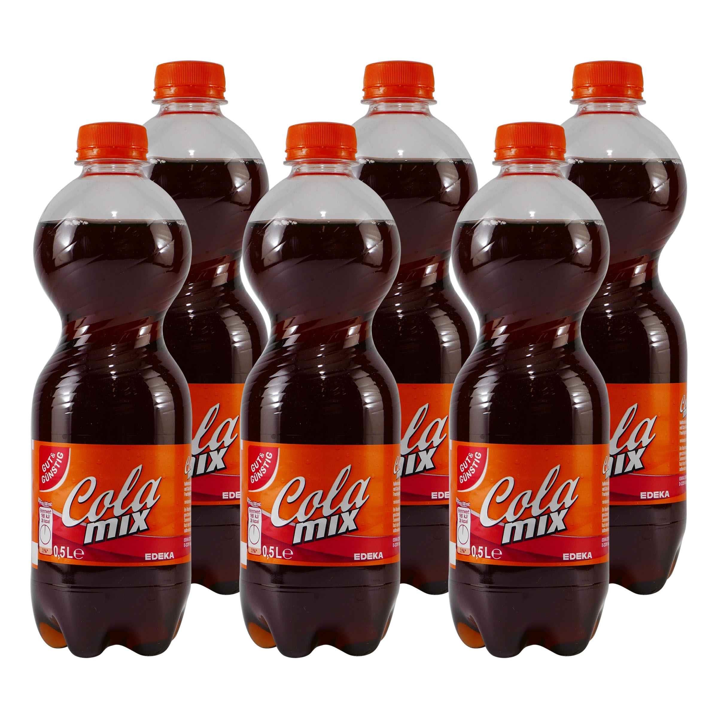 Gut & Günstig Cola Mix (9 x 0,5L) EINWEG
