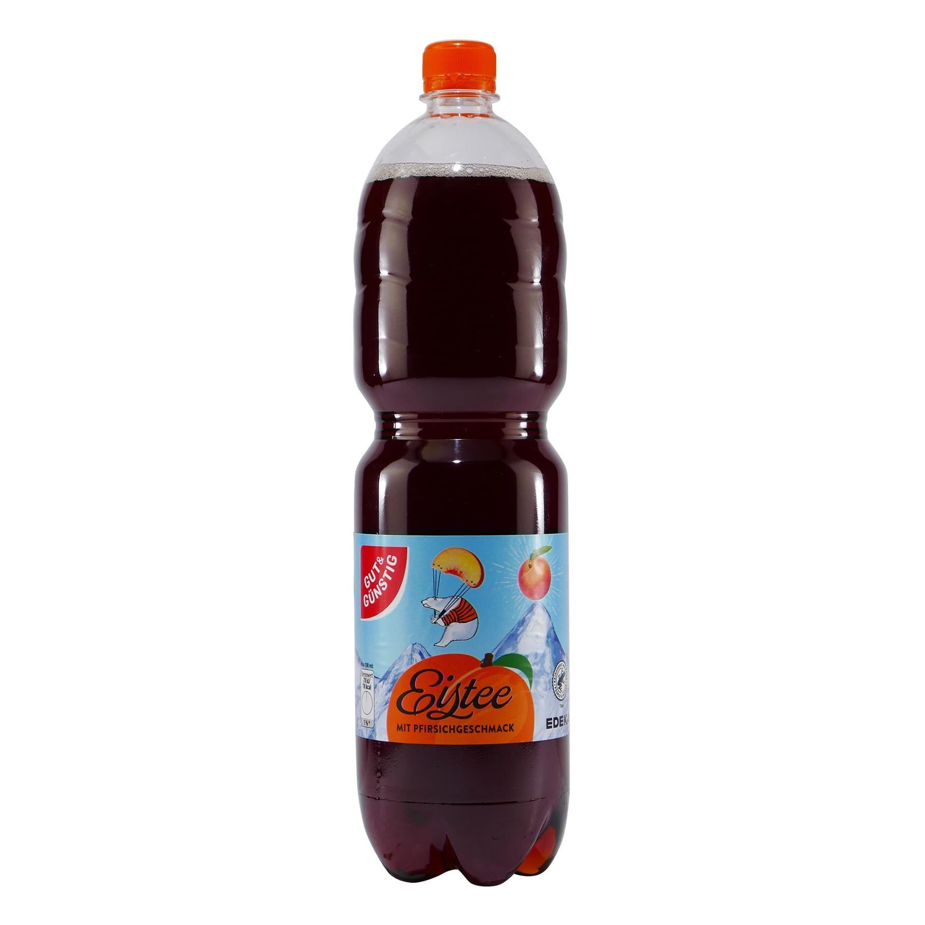 Gut & Günstig Eistee Pfirsich (6 x 1,5L)