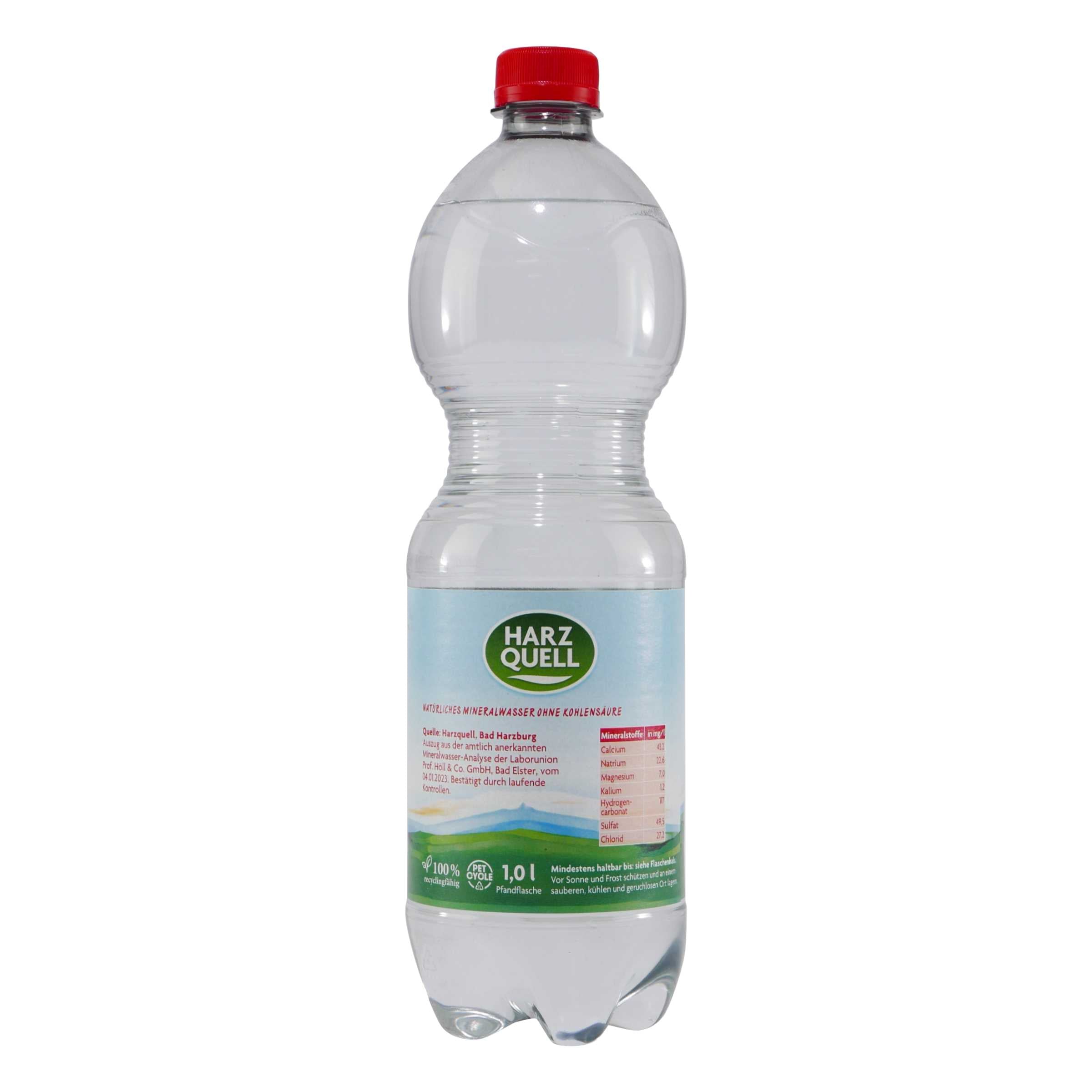 Harzquell Mineralwasser -Naturelle- (12 x 1,0L)