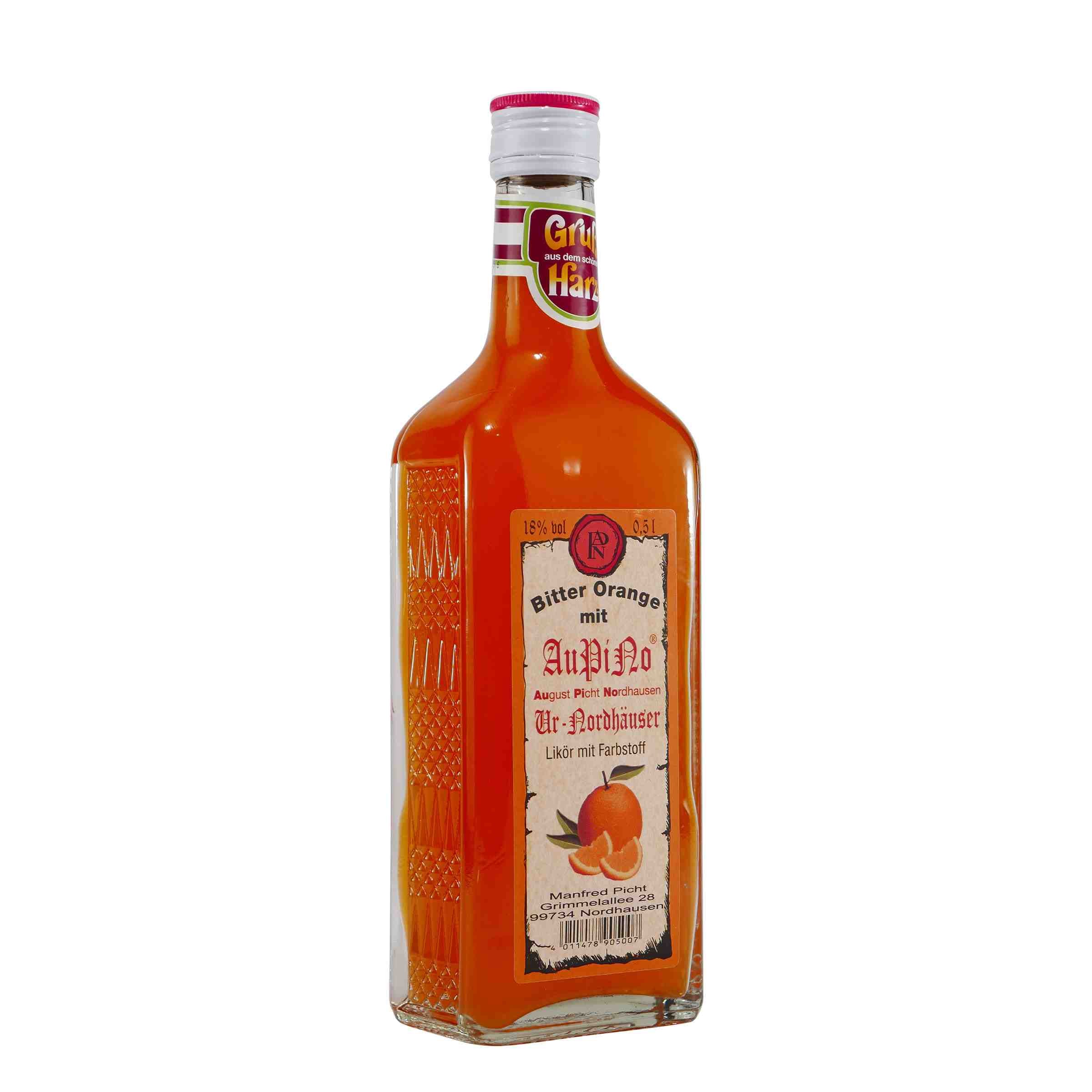 Bitter Orange Fruchtlikör mit Geschenk-Holzkiste