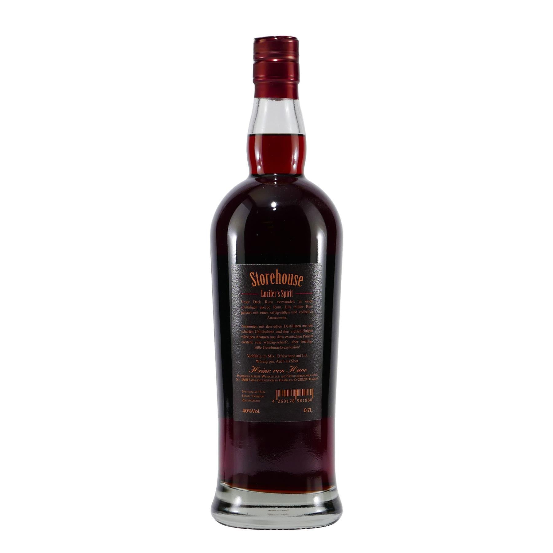 Heinr. von Have Storehouse Lucifer´s Spirit Spiced Rum mit Geschenk-HK