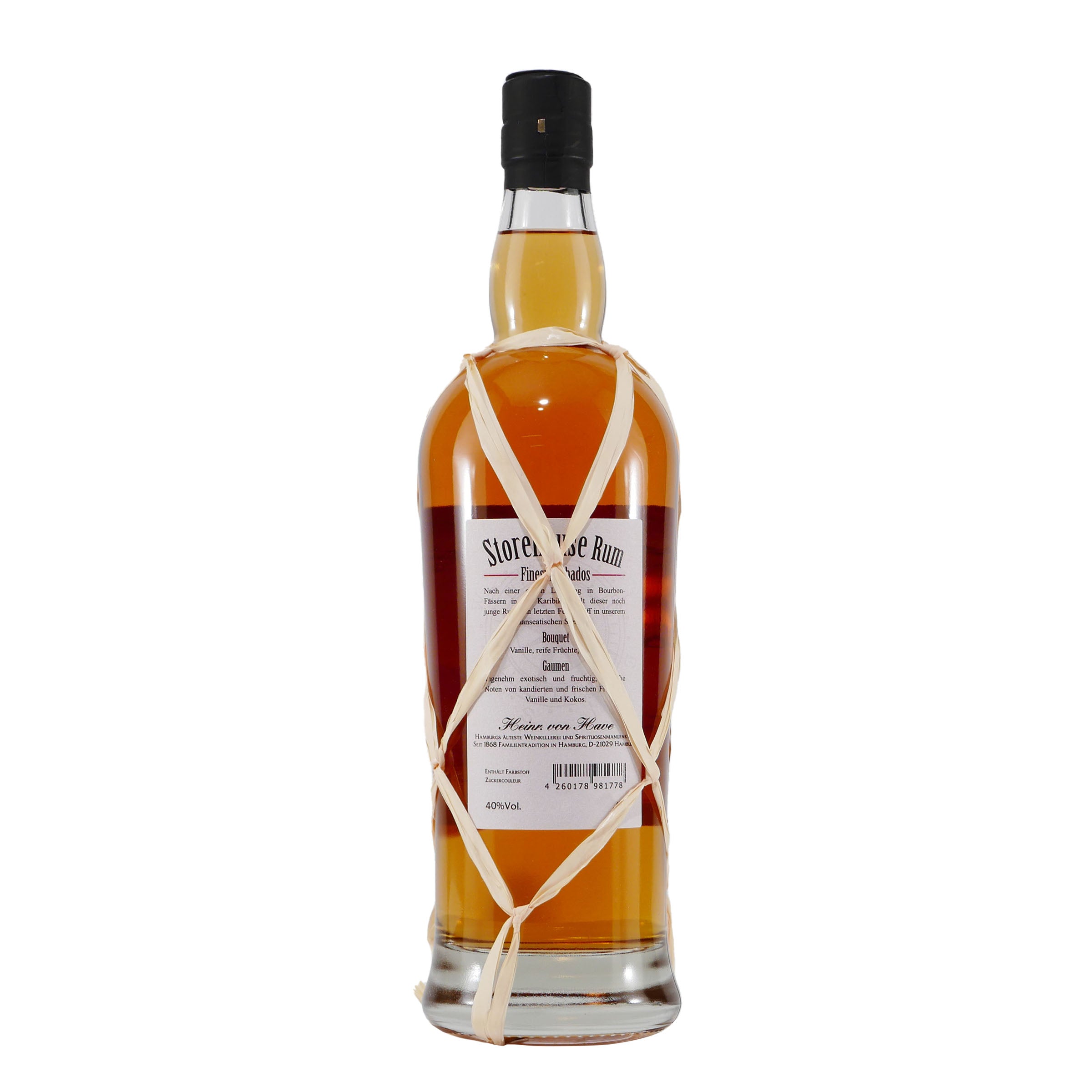 Heinr. von Have Storehouse Finest Barbados Rum mit Geschenk-HK