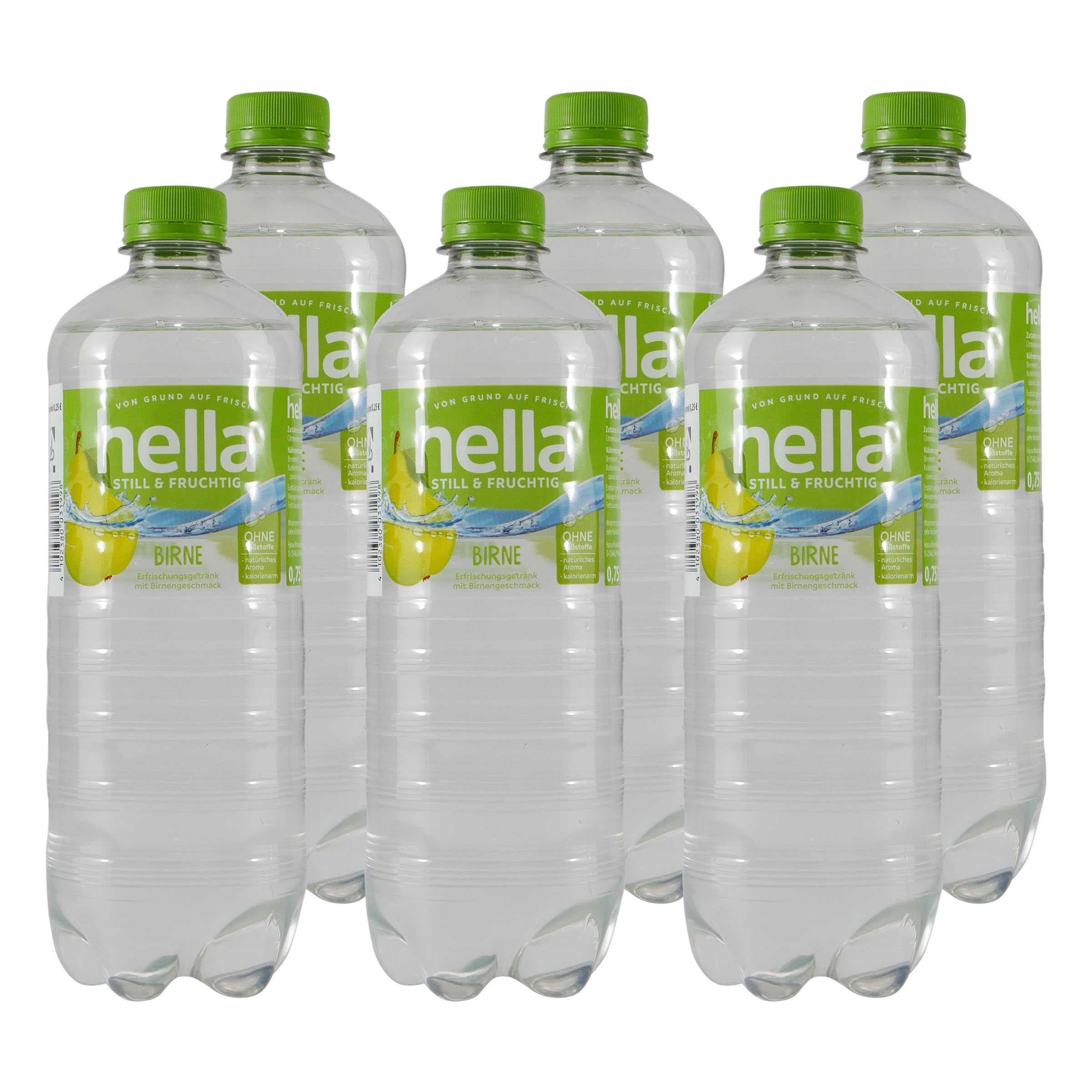 hella Birne Erfrischungsgetränk (6 x 0,75L) EINWEG