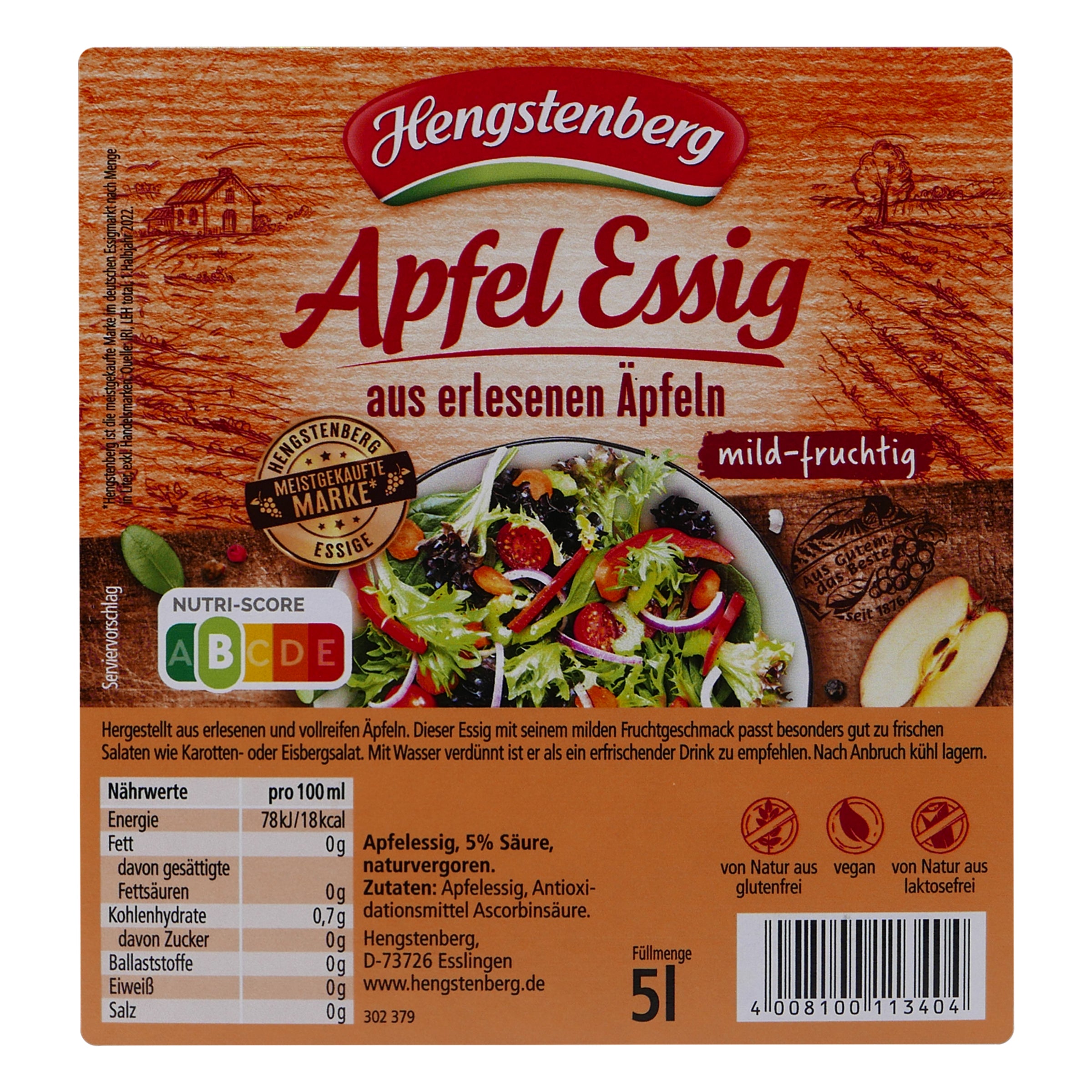 Hengstenberg Apfel-Essig 5L