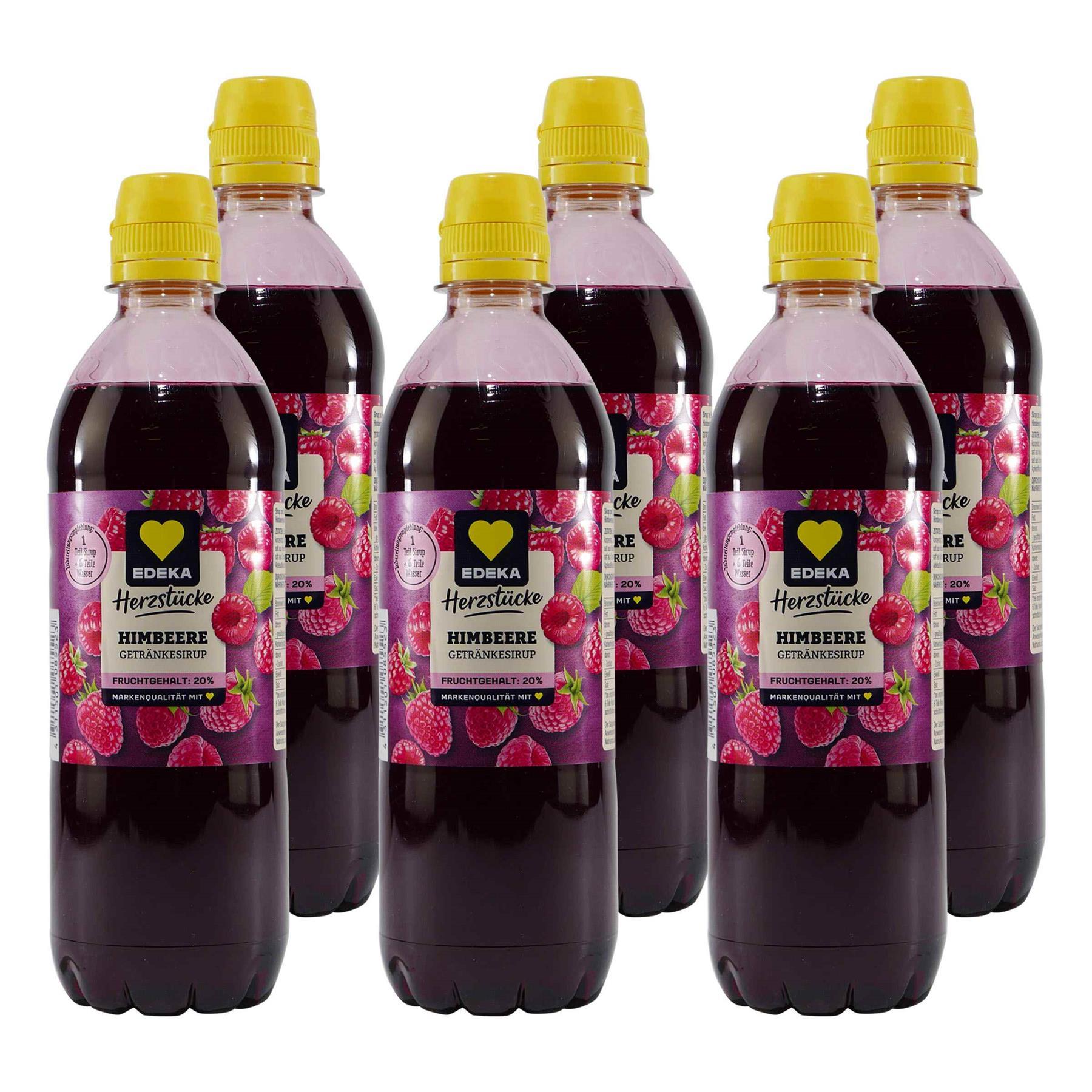 Herzstücke Himbeere Getränkesirup (6 x 0,5L)