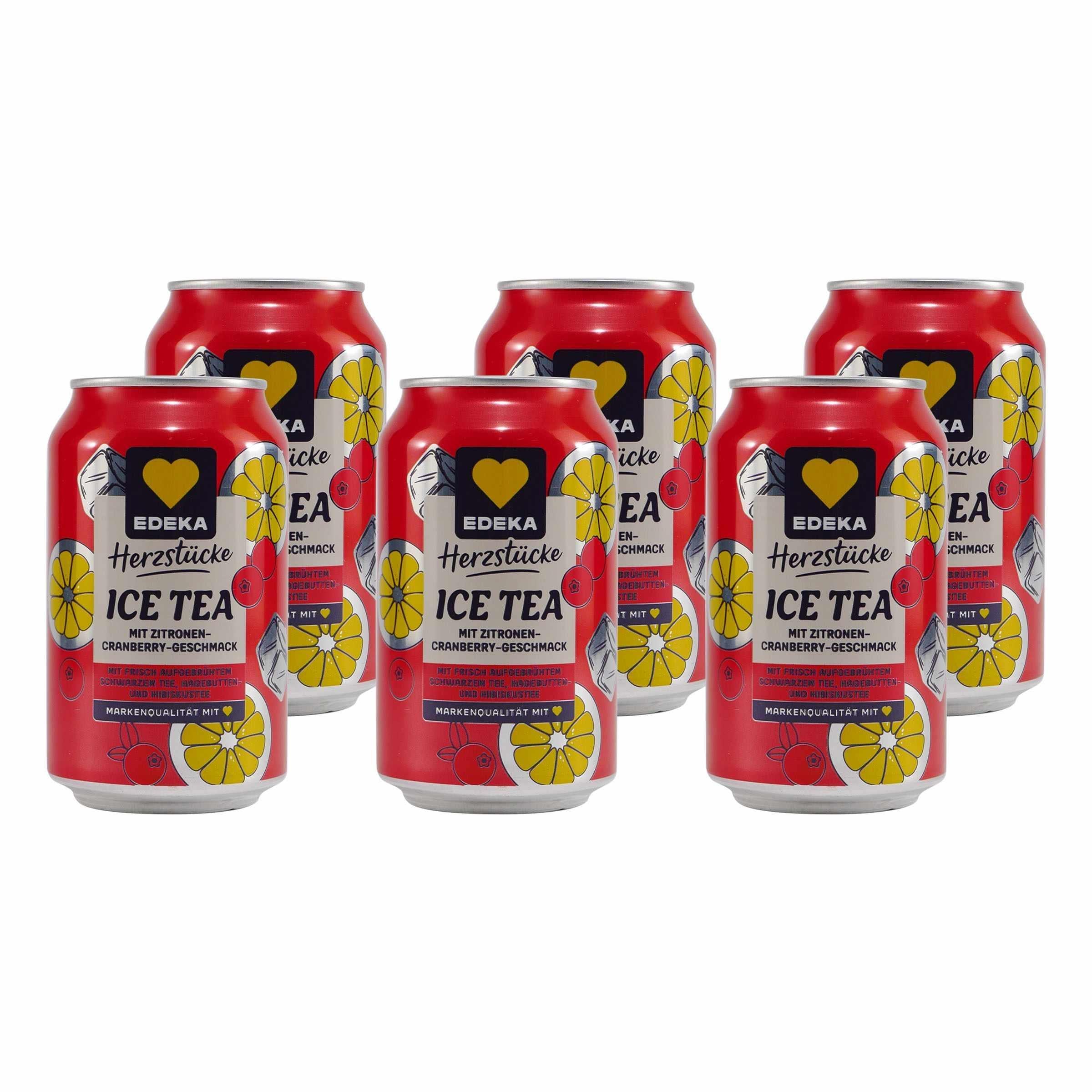 Herzstücke Ice Tea Zitrone-Cranbeery (24 x 0,33L)