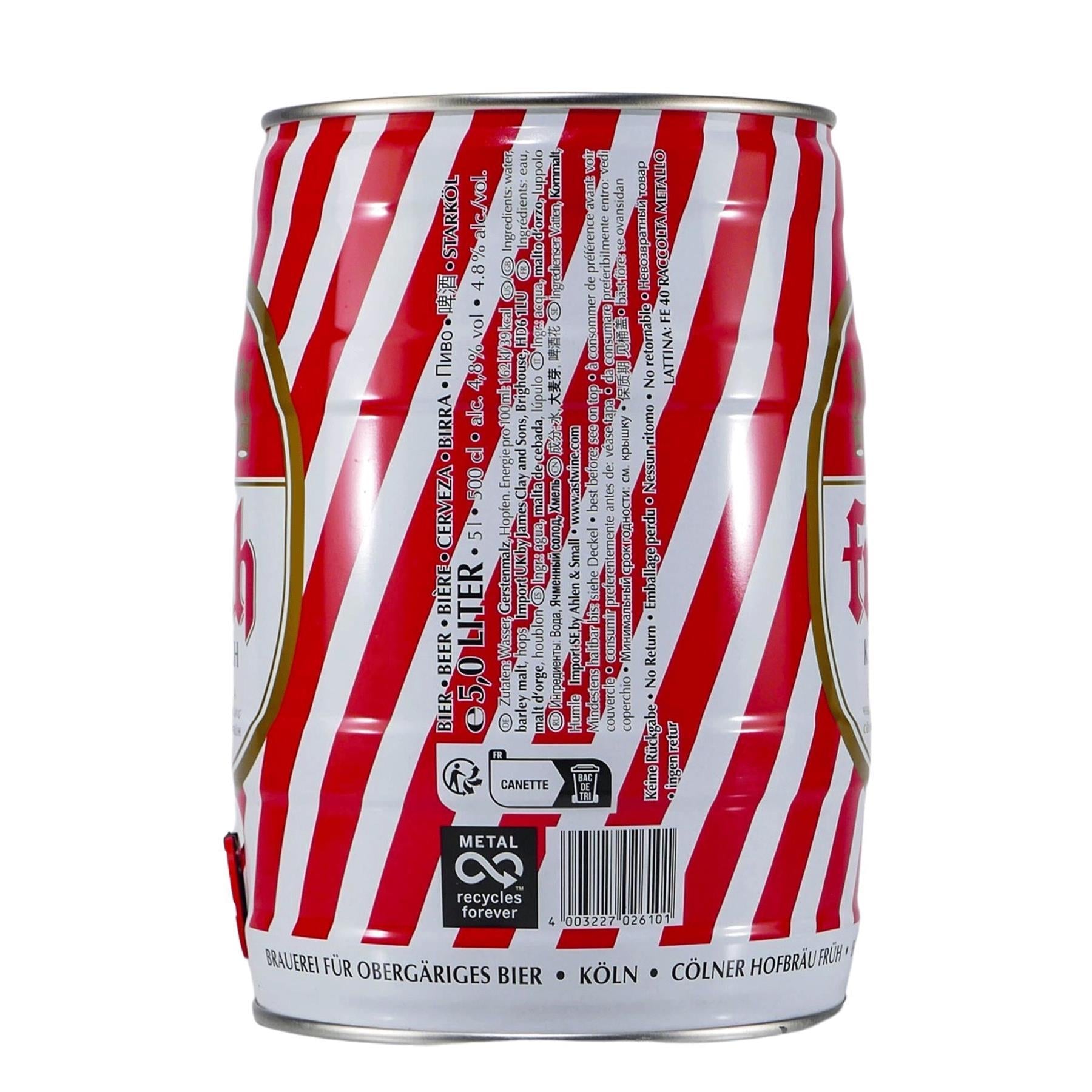 Cölner Hofbräu Früh Kölsch Bierfass (2 x 5,0L)