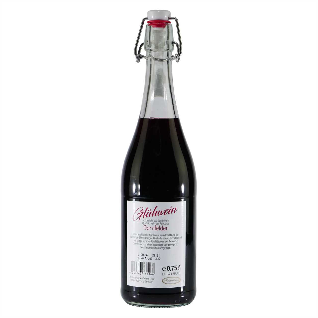 Meistersinger Glühwein Dornfelder QBA (6 x 0,75L)