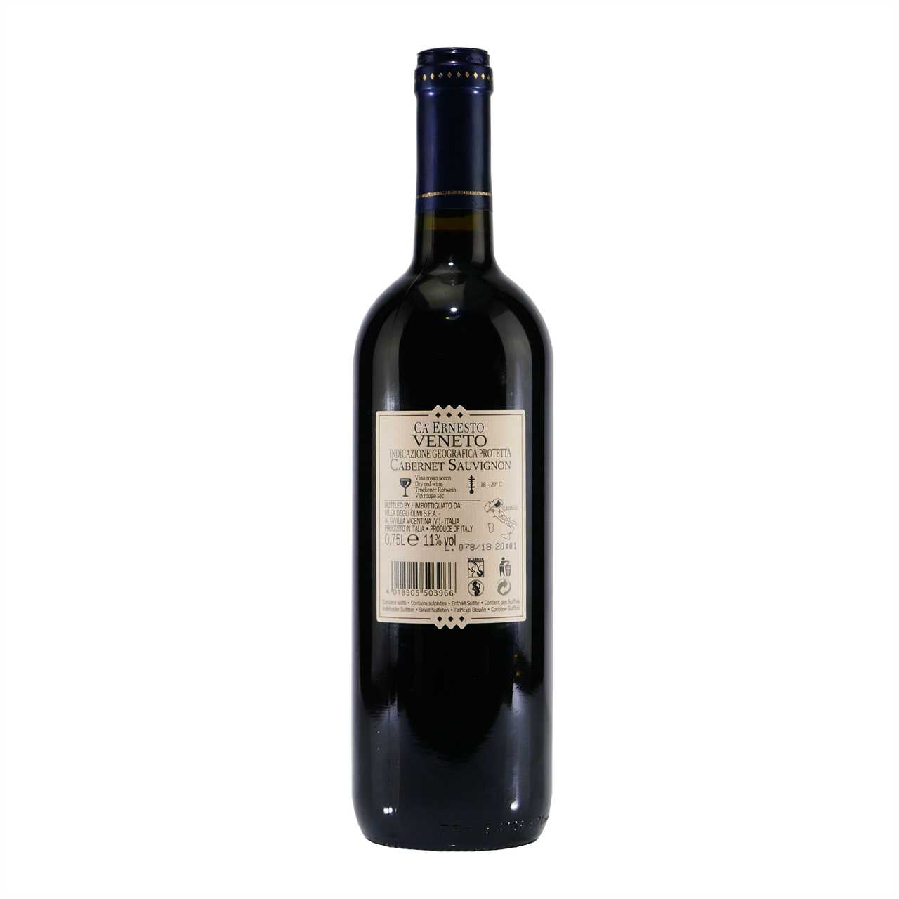 CA' ERNESTO Cabernet Sauvignon IGP Rotwein (6 x 0,75L)
