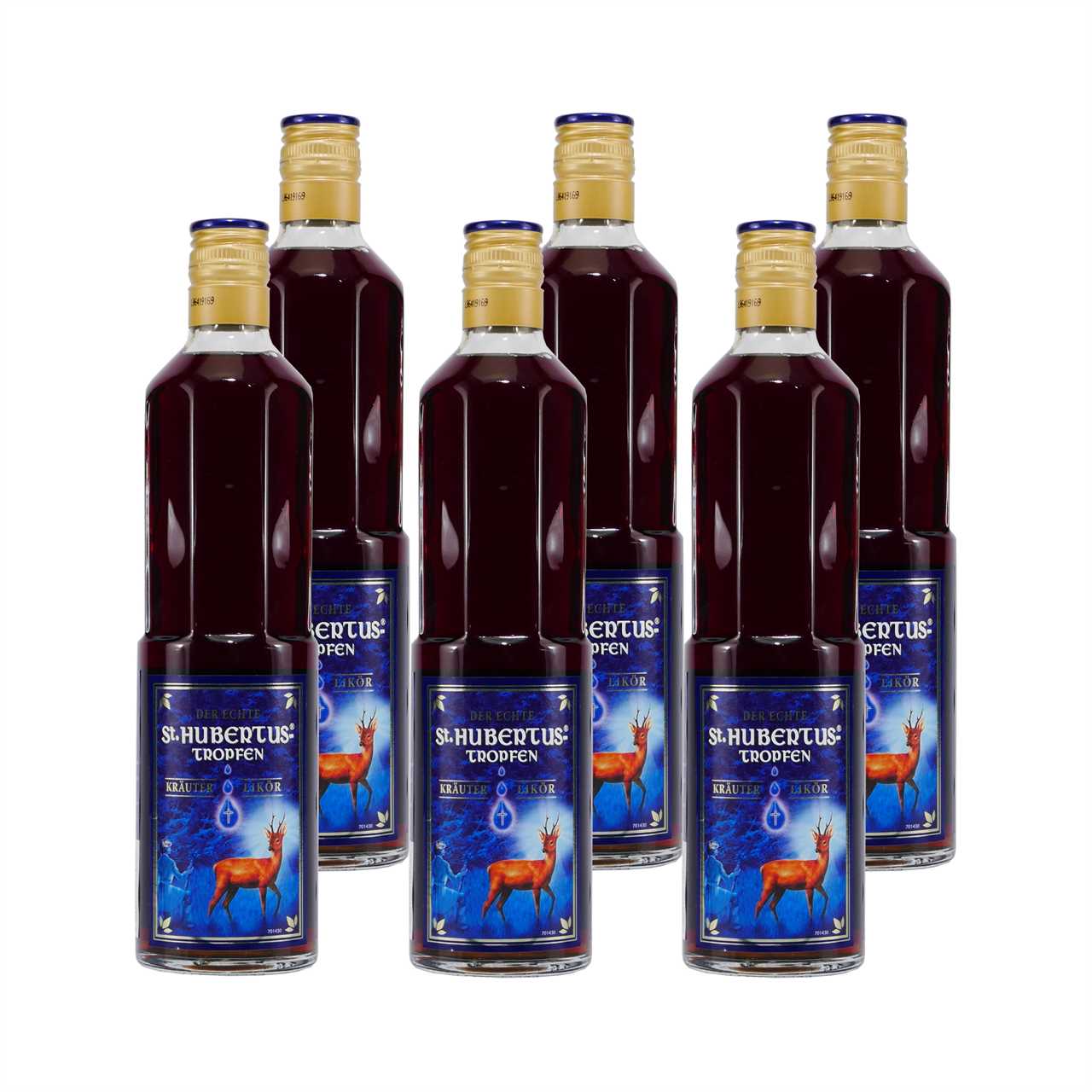 St. Hubertus Tropfen - Kräuter-Likör (6 x 0,5L)