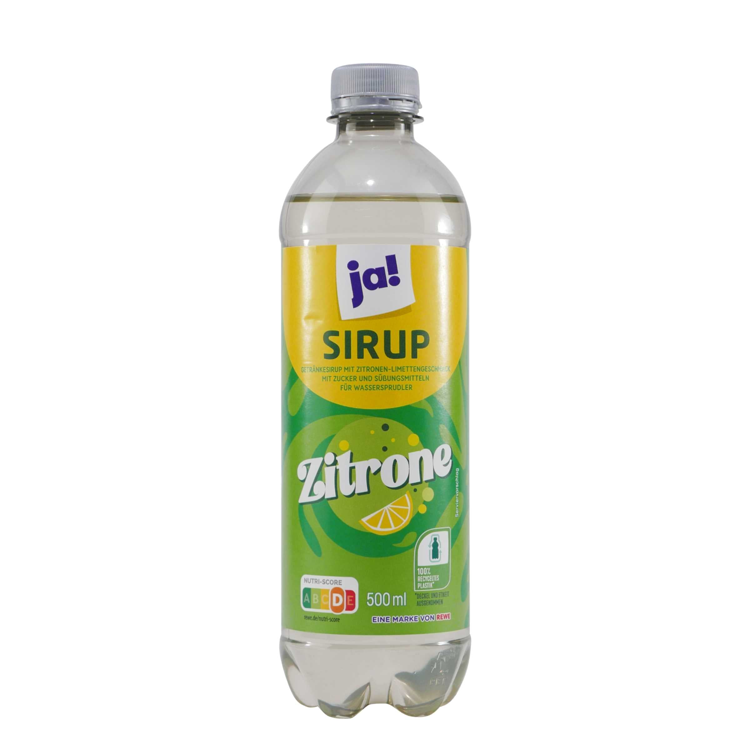 ja! Zitrone Getränkesirup (18 x 0,5L)