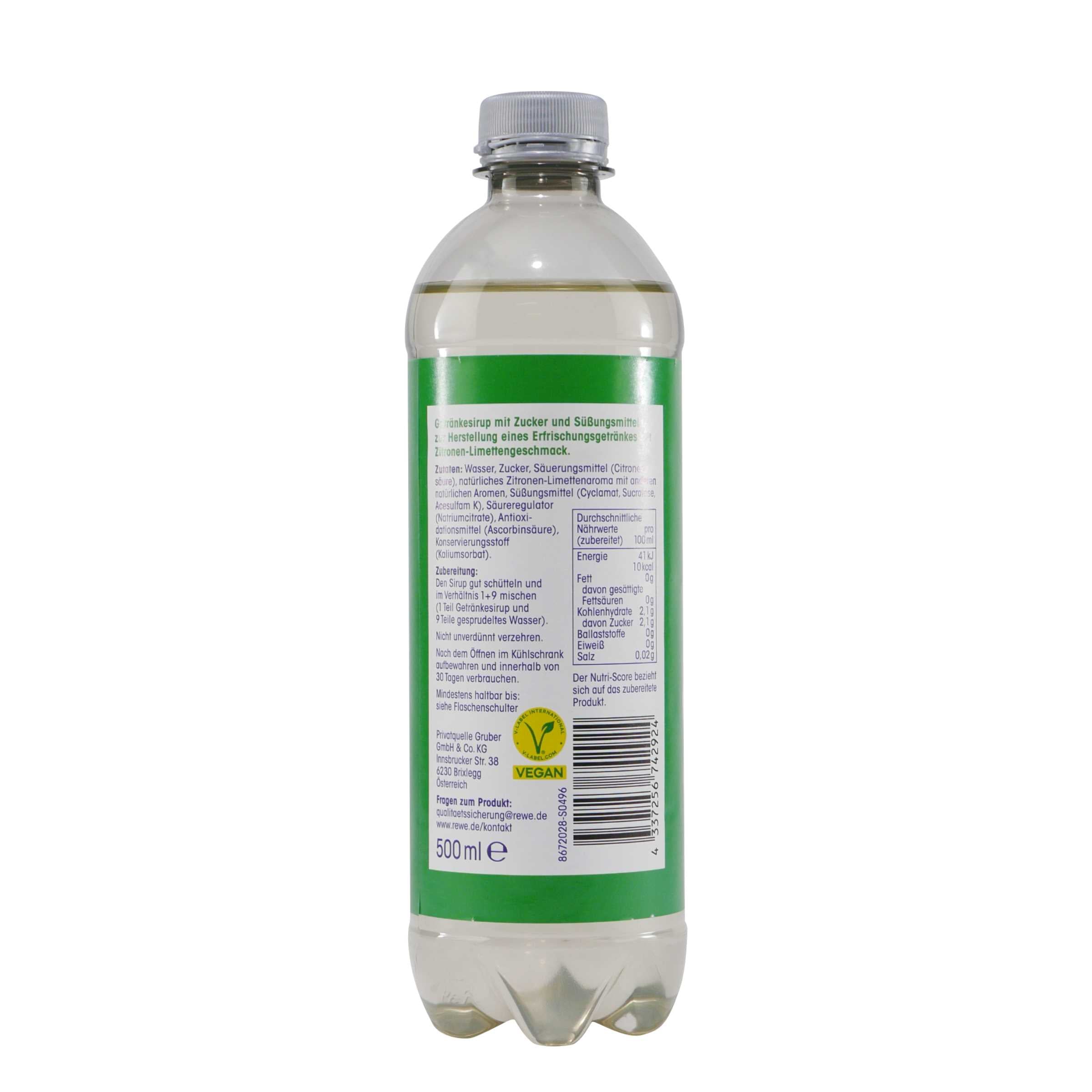 ja! Zitrone Getränkesirup (18 x 0,5L)