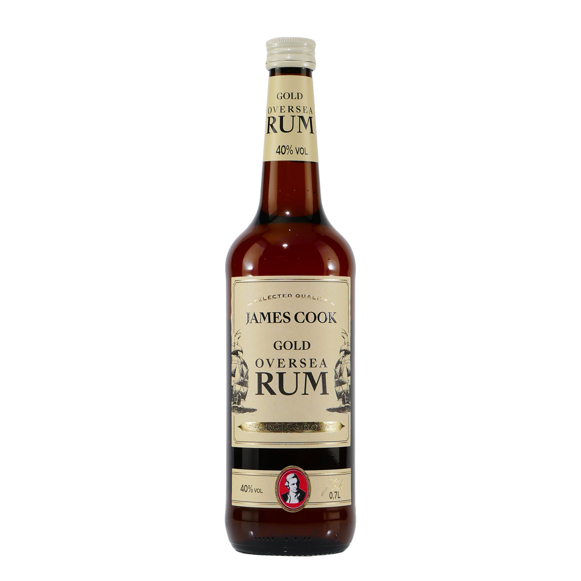 Rum Getränke mit & sanftem Spirituosen Gold Oversea Gute-Freunde - Exquisiter Geschmack James Rum Online | Shop Cook