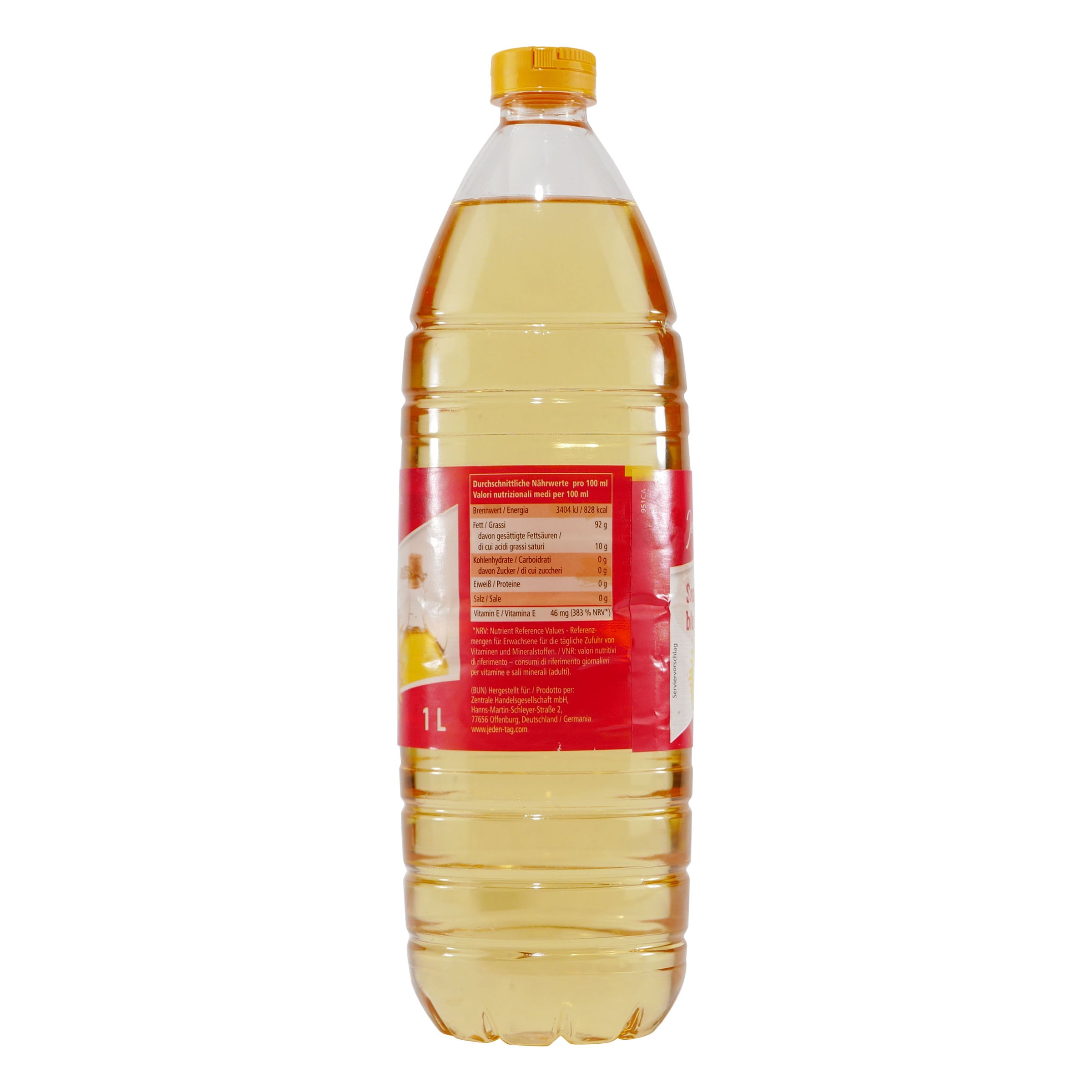 Jeden Tag Sonnenblumenöl (15 x 1,0L)