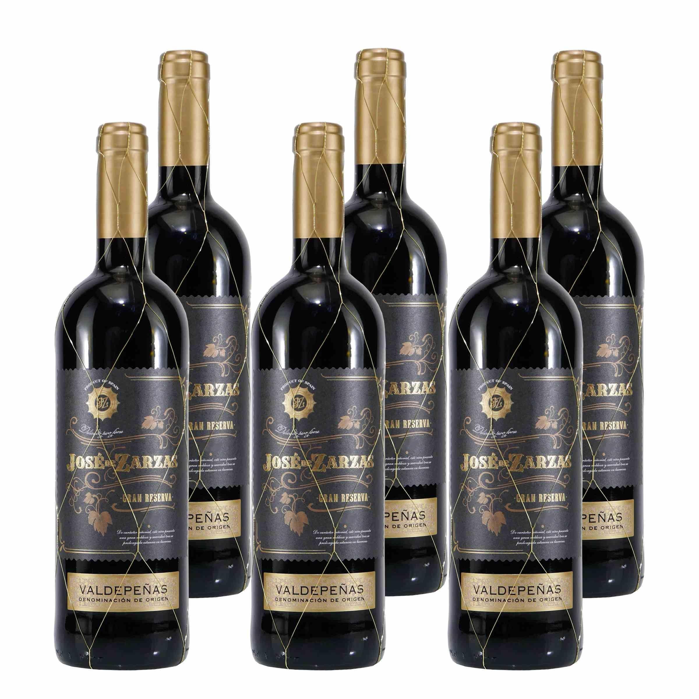 Jose de Zarzas Valdepeñas Gran Reserva -trocken- (6 x 0,75L)