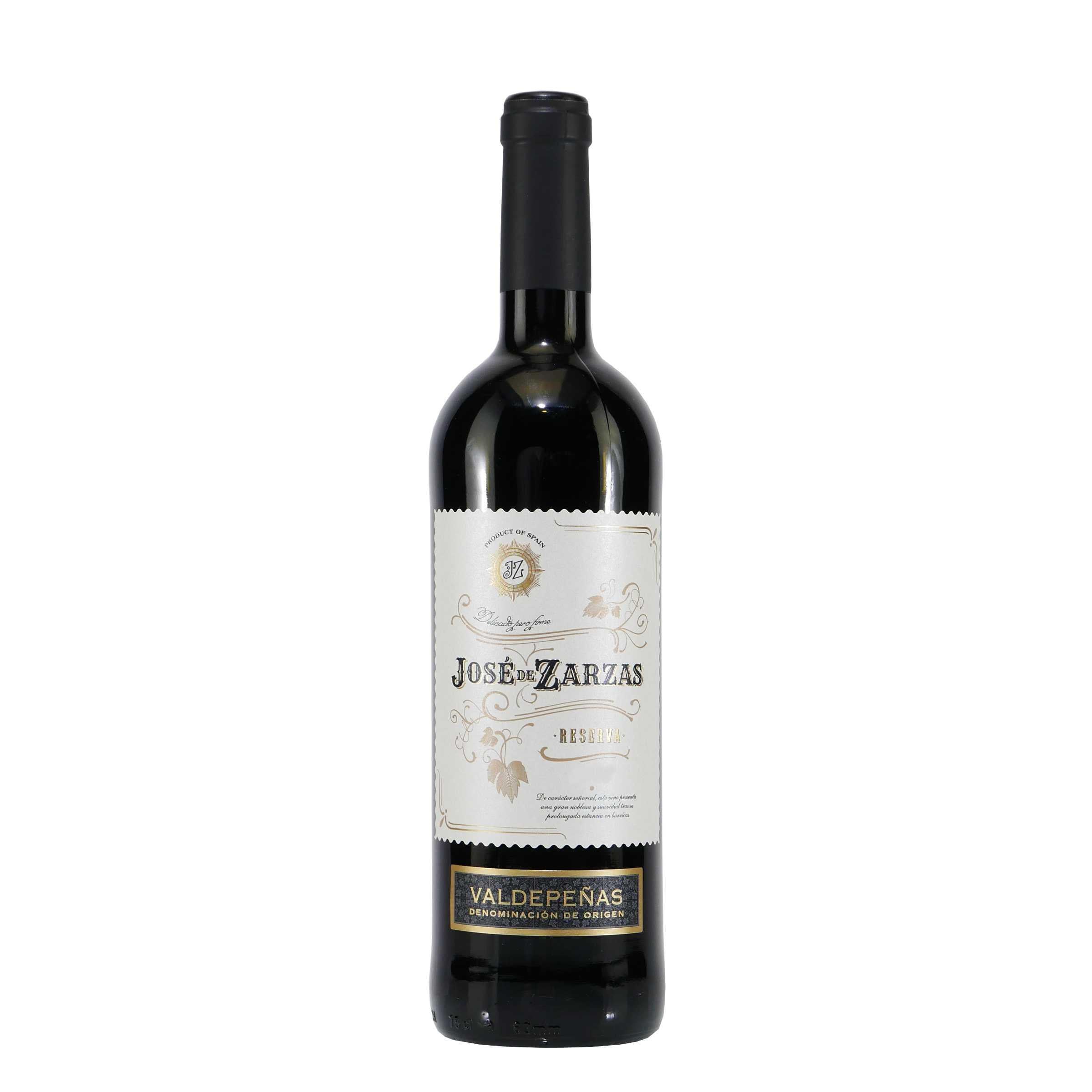 Jose de Zarzas Valdepeñas Reserva -trocken- (6 x 0,75L)