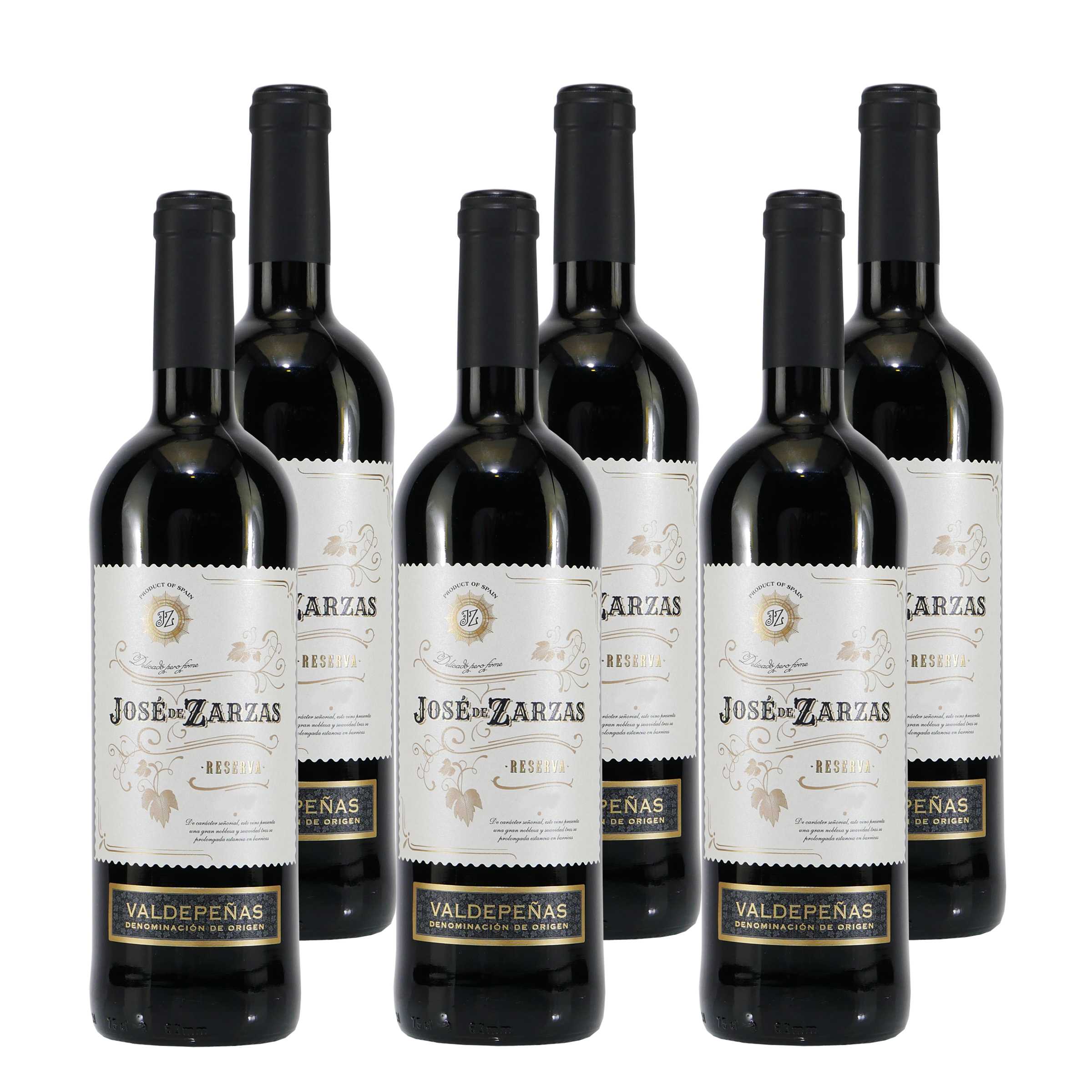 Jose de Zarzas Valdepeñas Reserva -trocken- (6 x 0,75L)