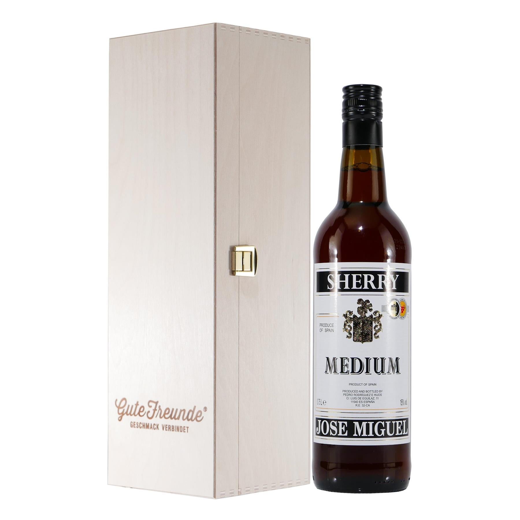 Jose Miguel Sherry -Medium- mit Geschenk-Holzkiste