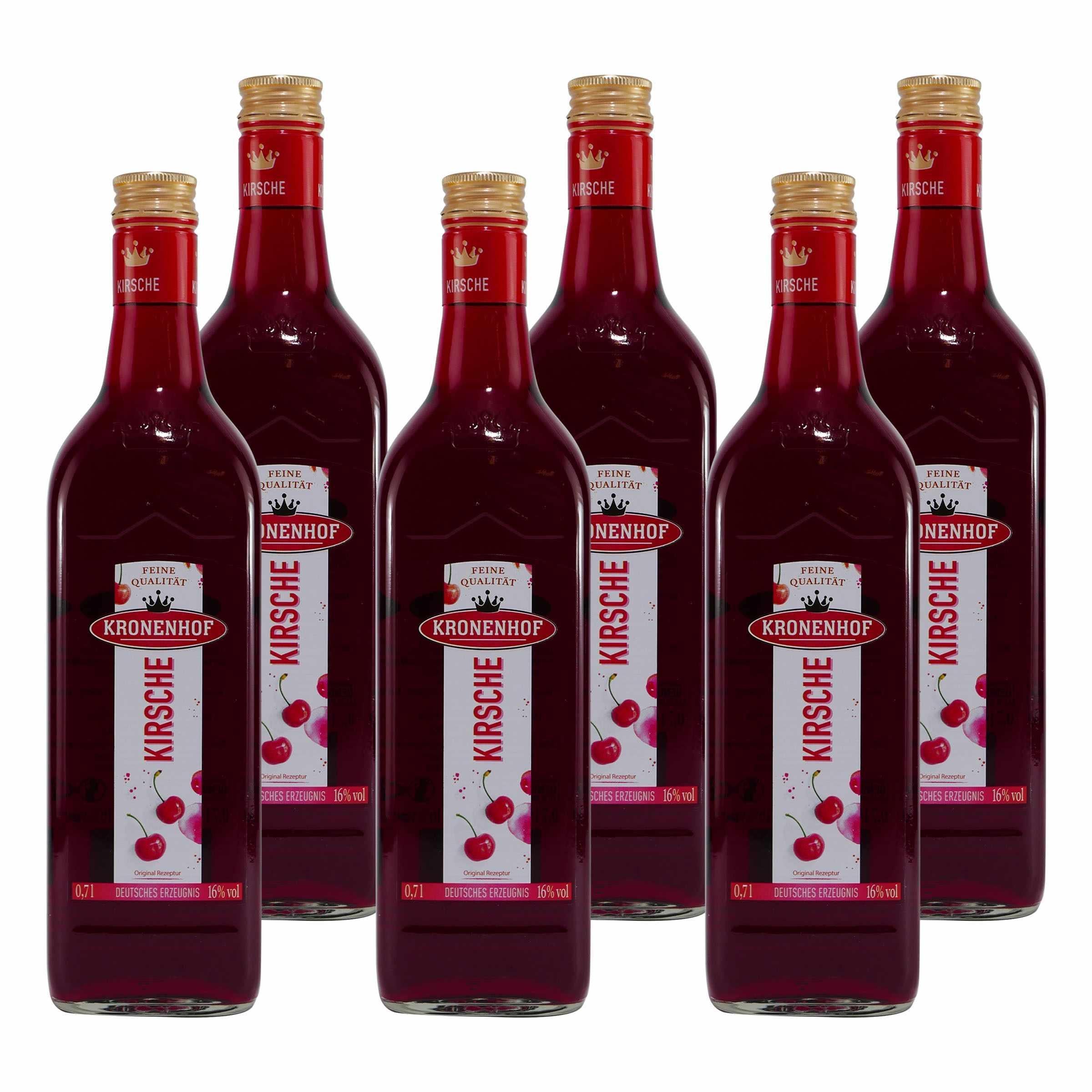 Kronenhof Kirsch Likör (6 x 0,7L)