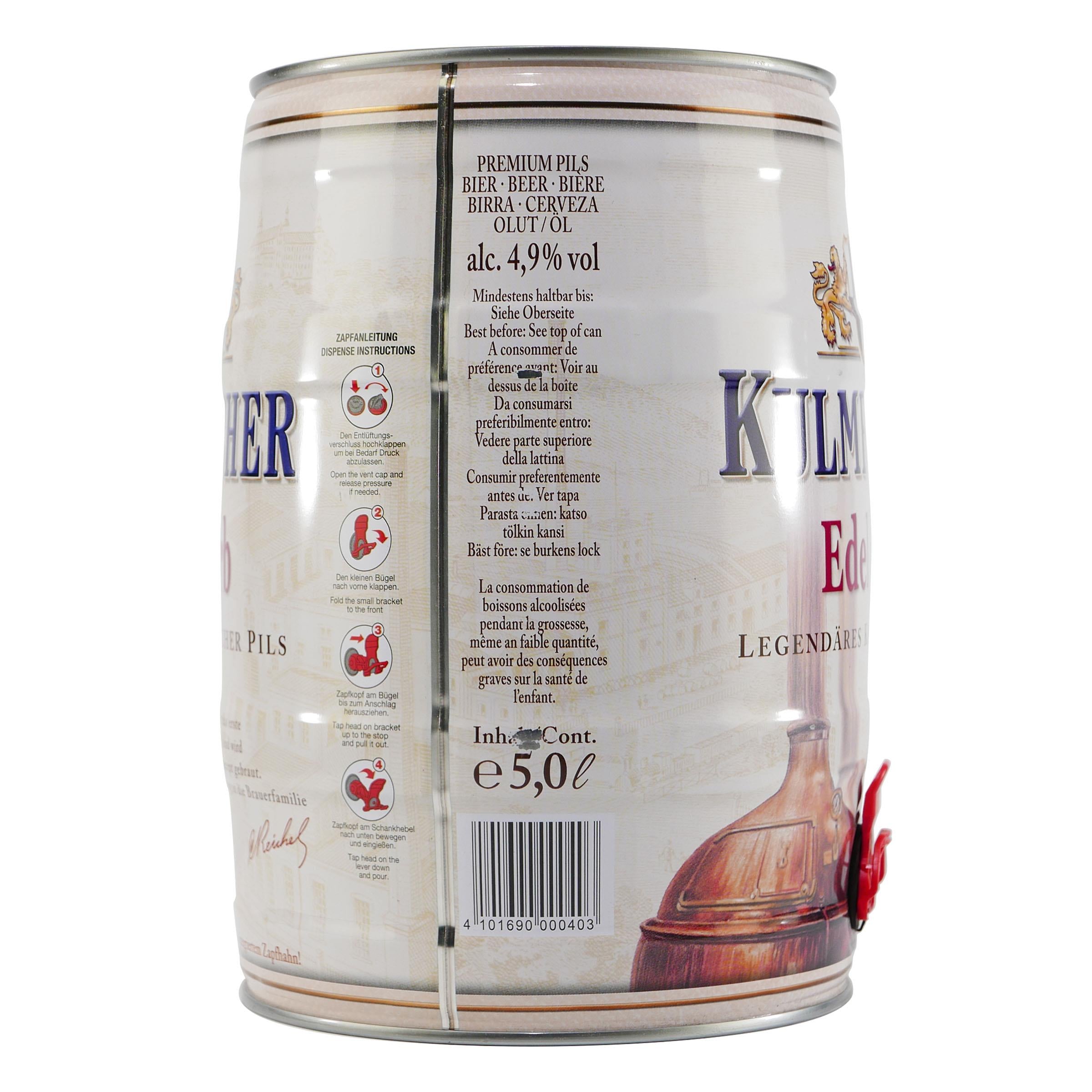 Kulmbacher Edelherb Pils Bierfass 5,0L