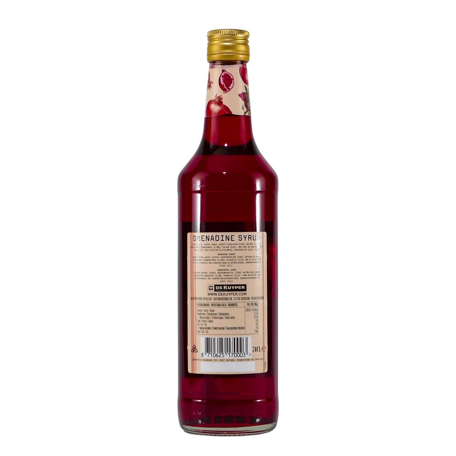 De Kuyper Grenadine Syrup (6 x 0,7L)