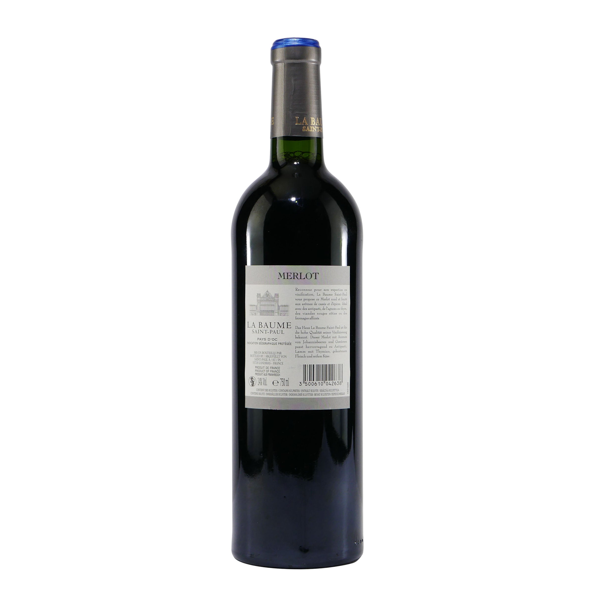 La Baume Saint-Paul Merlot IGP -trocken- (6 x 0,75)