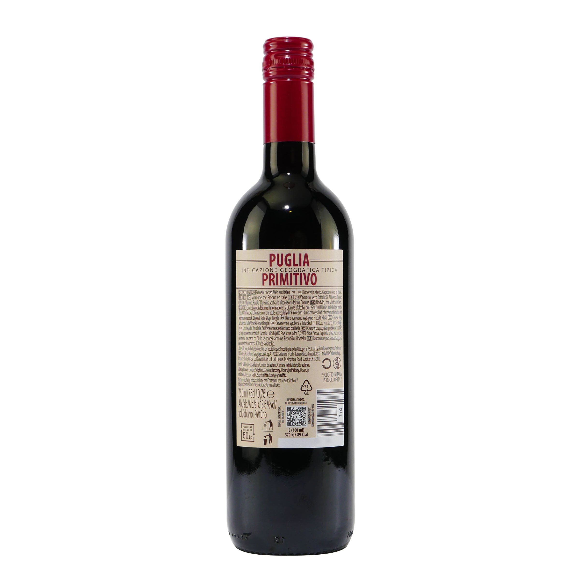 LaWi Primitivo Puglia IGT -trocken- (6 x 0,75L)