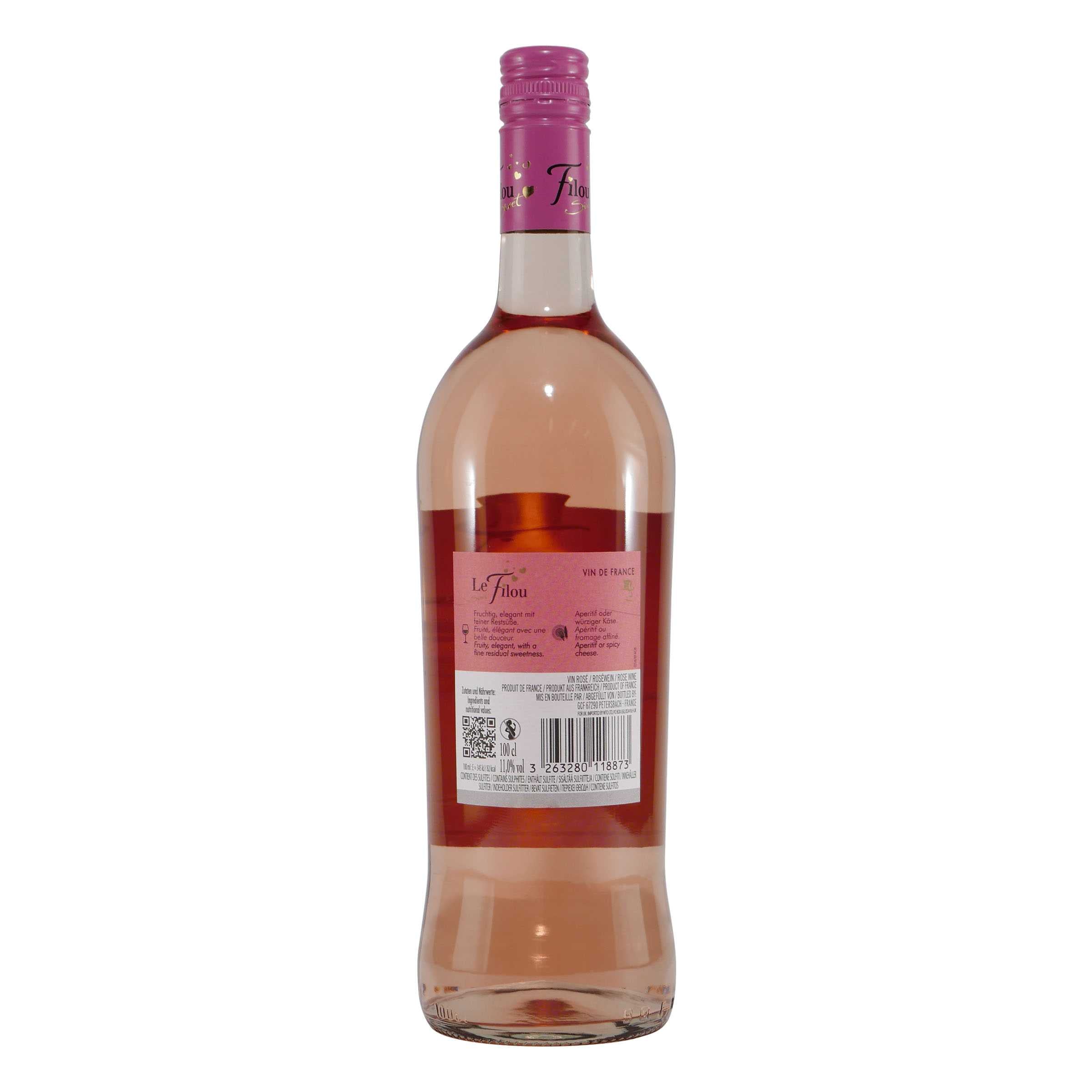 Le Filou Sweet Rosé -lieblich- (6 x 1,0L)