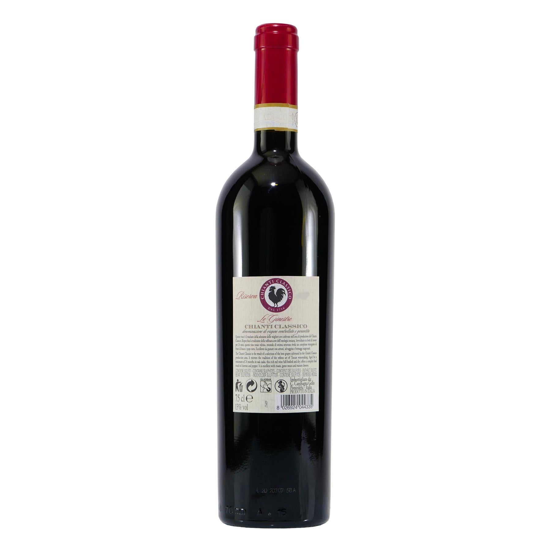 Le Ginestre Chianti Classico Riserva -trocken- (6 x 0,75L)